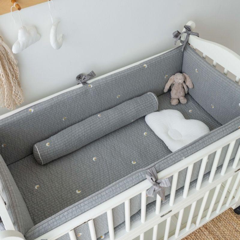 Little kBaby Premium Cotton Bedding Set - Grey