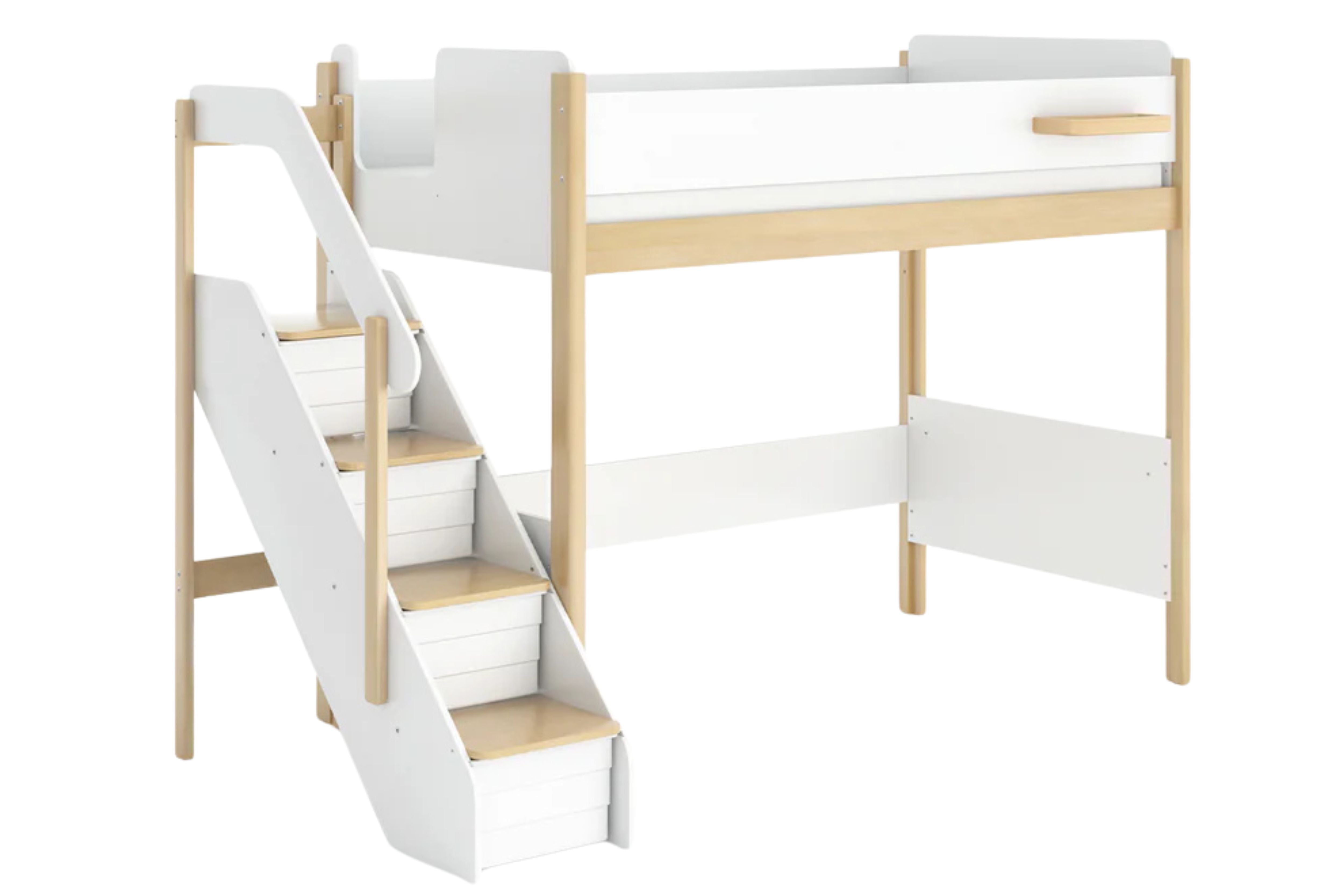Boori Natty King Single Loft Bed with Staircase (203x107cm)