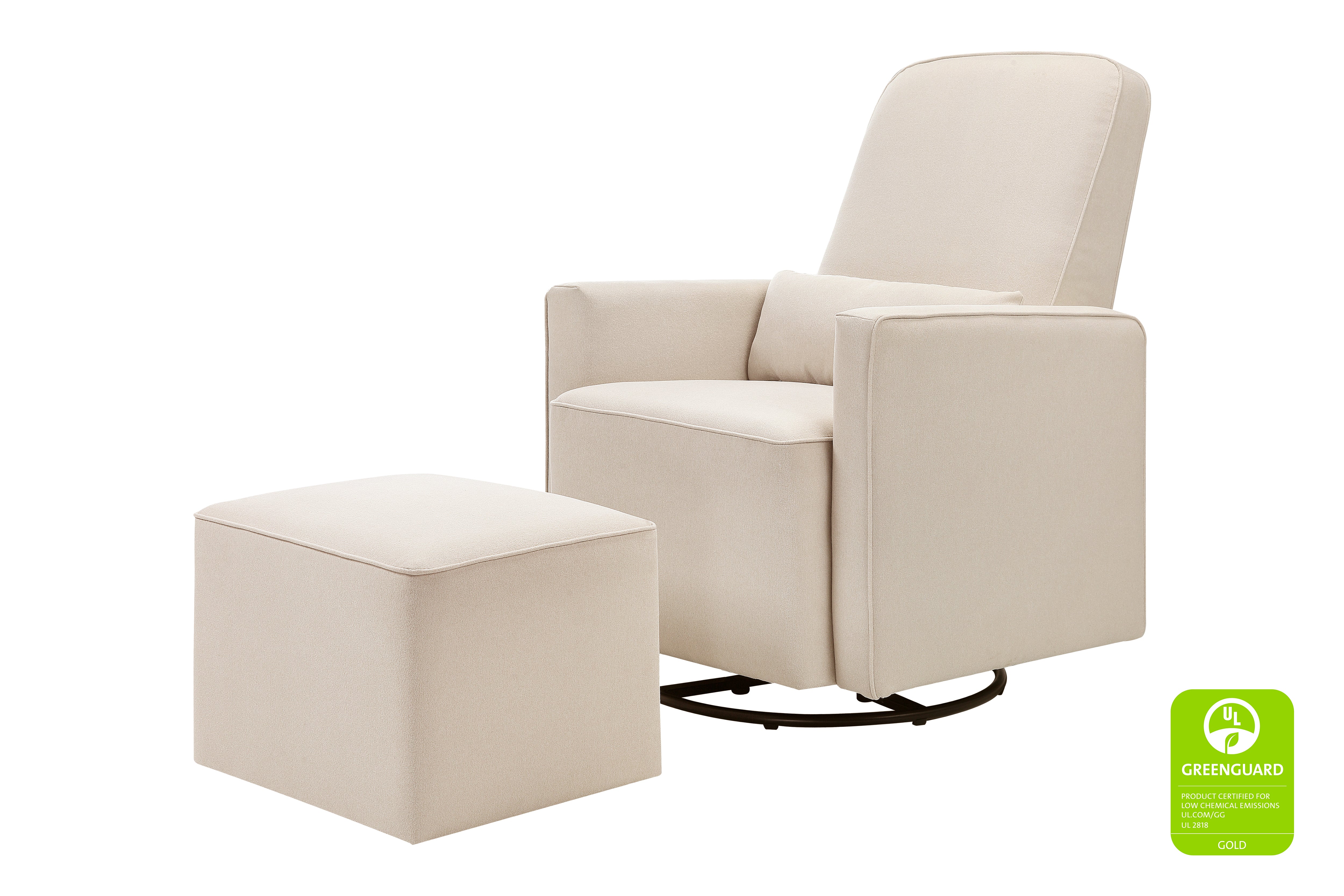 davinci olive nursing chair and ottoman#color_cream