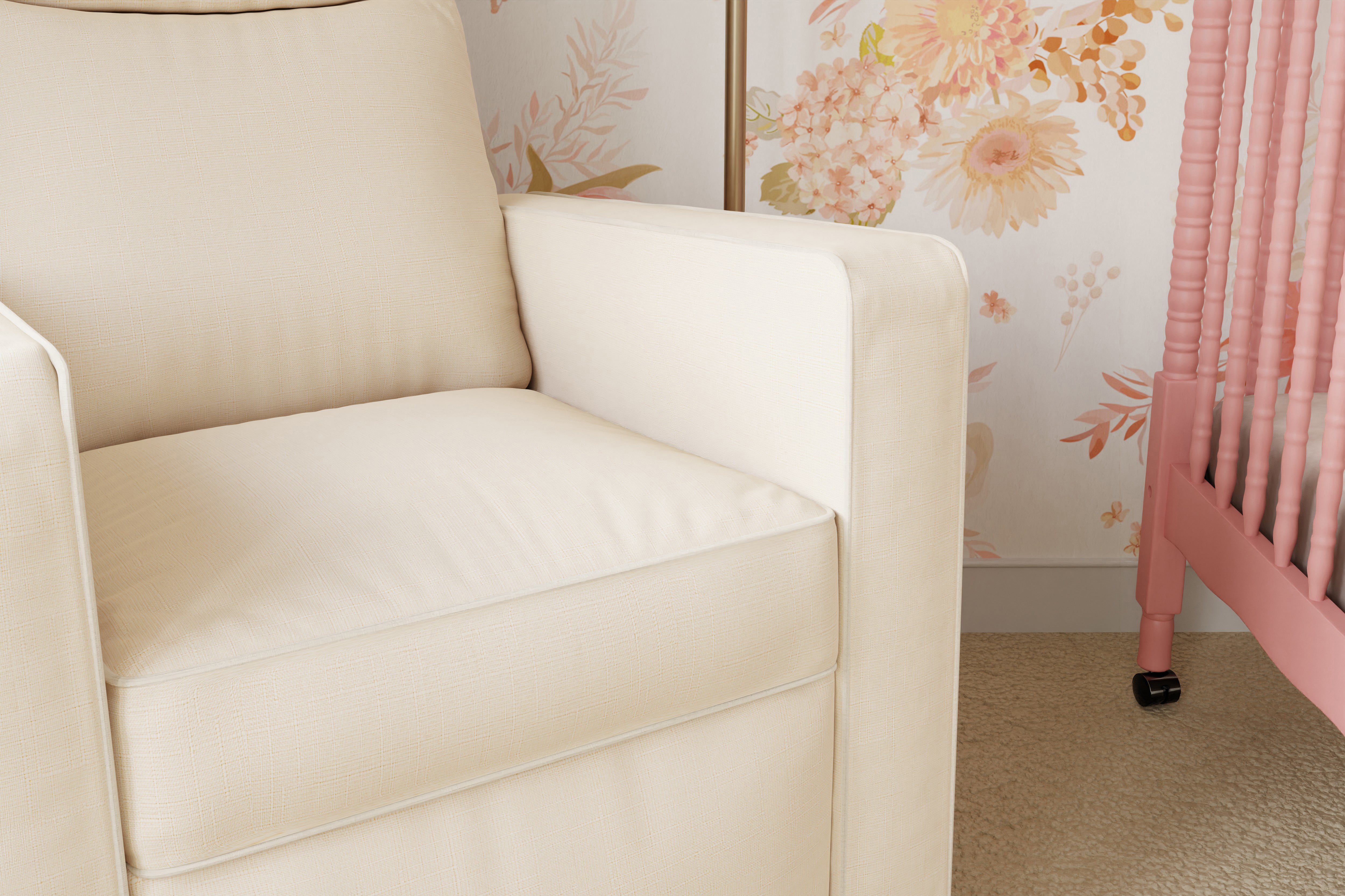 Gabby Glider Nursing Chair Natural Oat#color_natural-oat