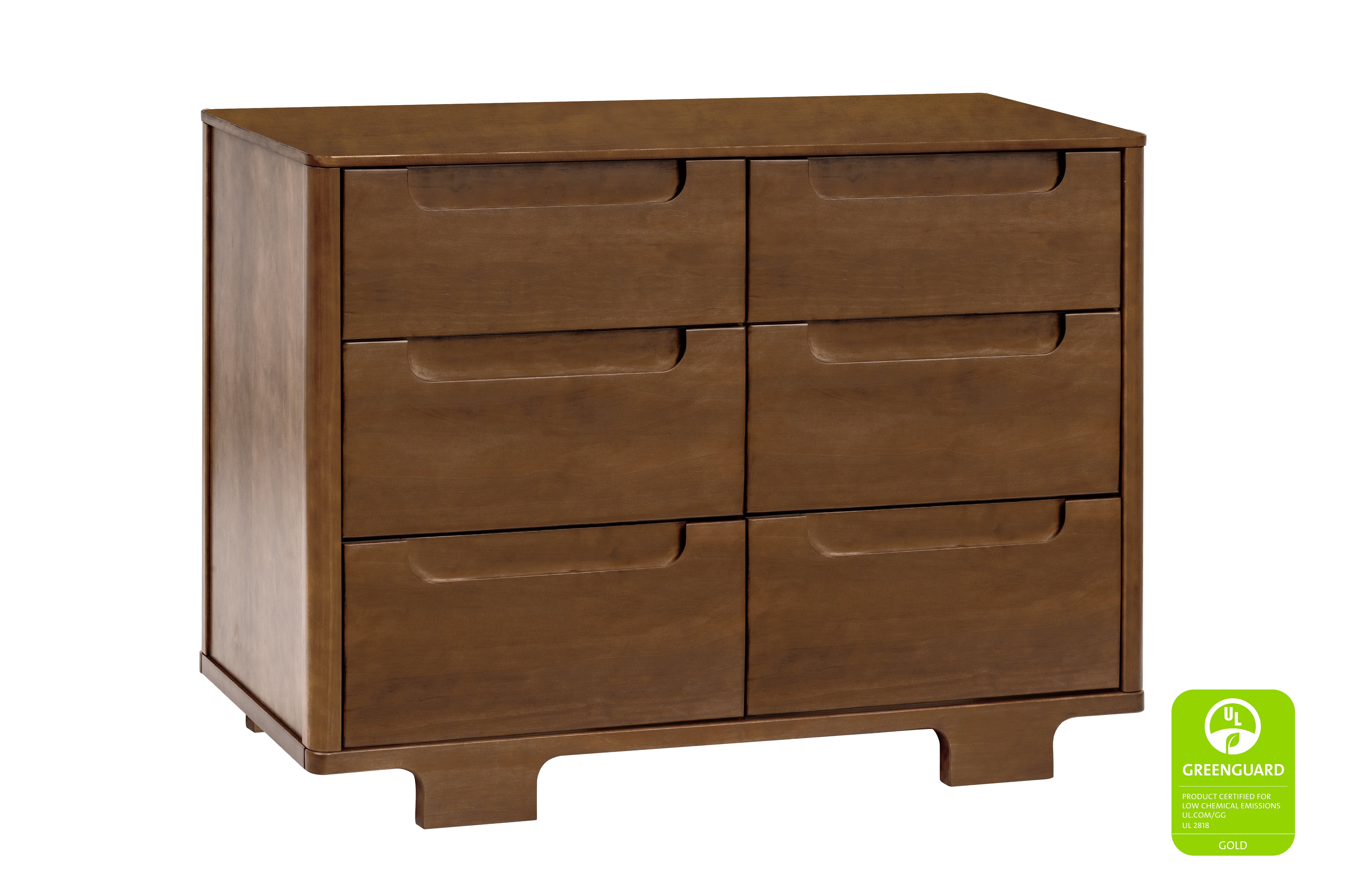 Babyletto Yuzu 6-Drawer Dresser Walnut#color_walnut