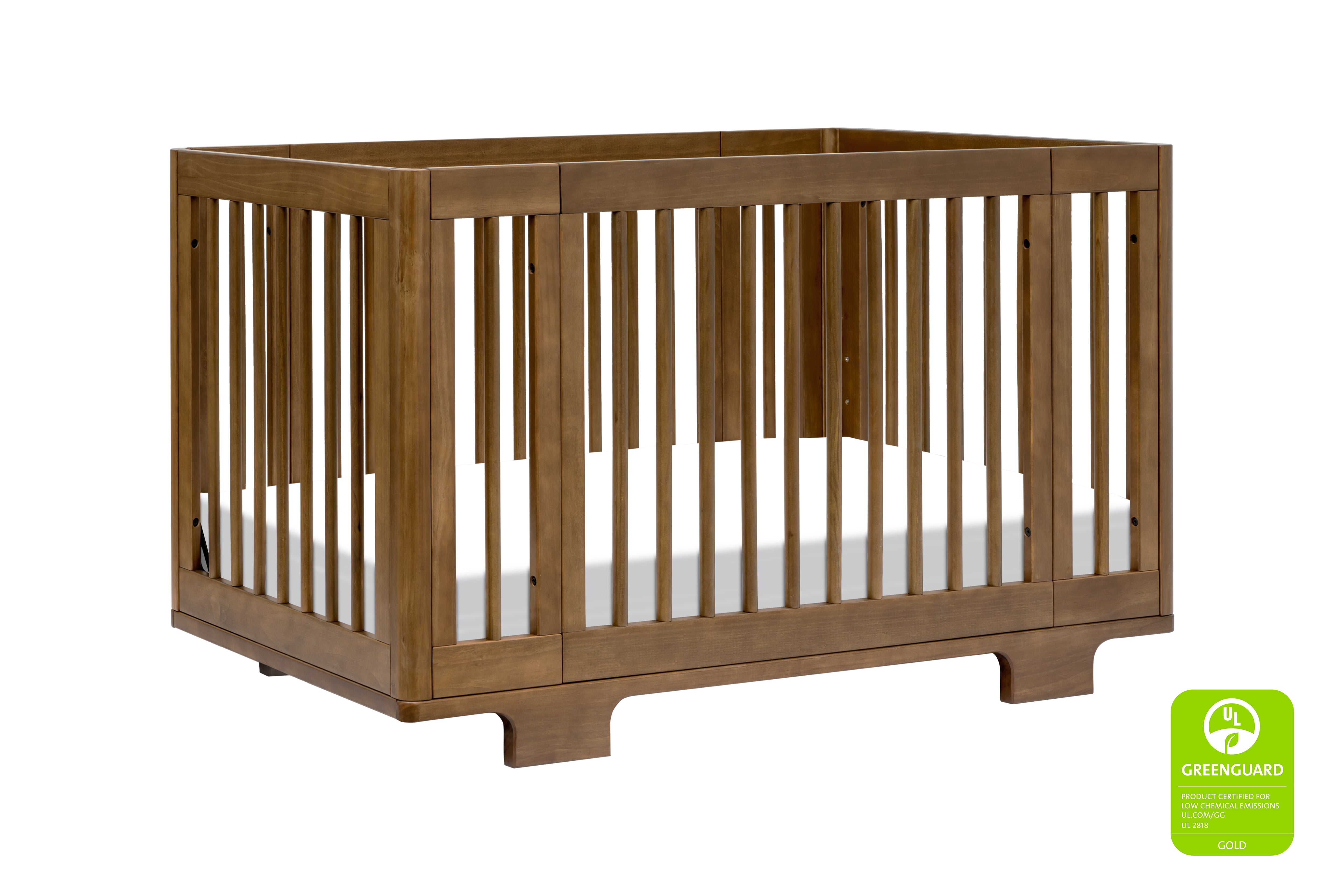 Babyletto Yuzu 8-in-1 Convertible Crib Walnut#color_walnut