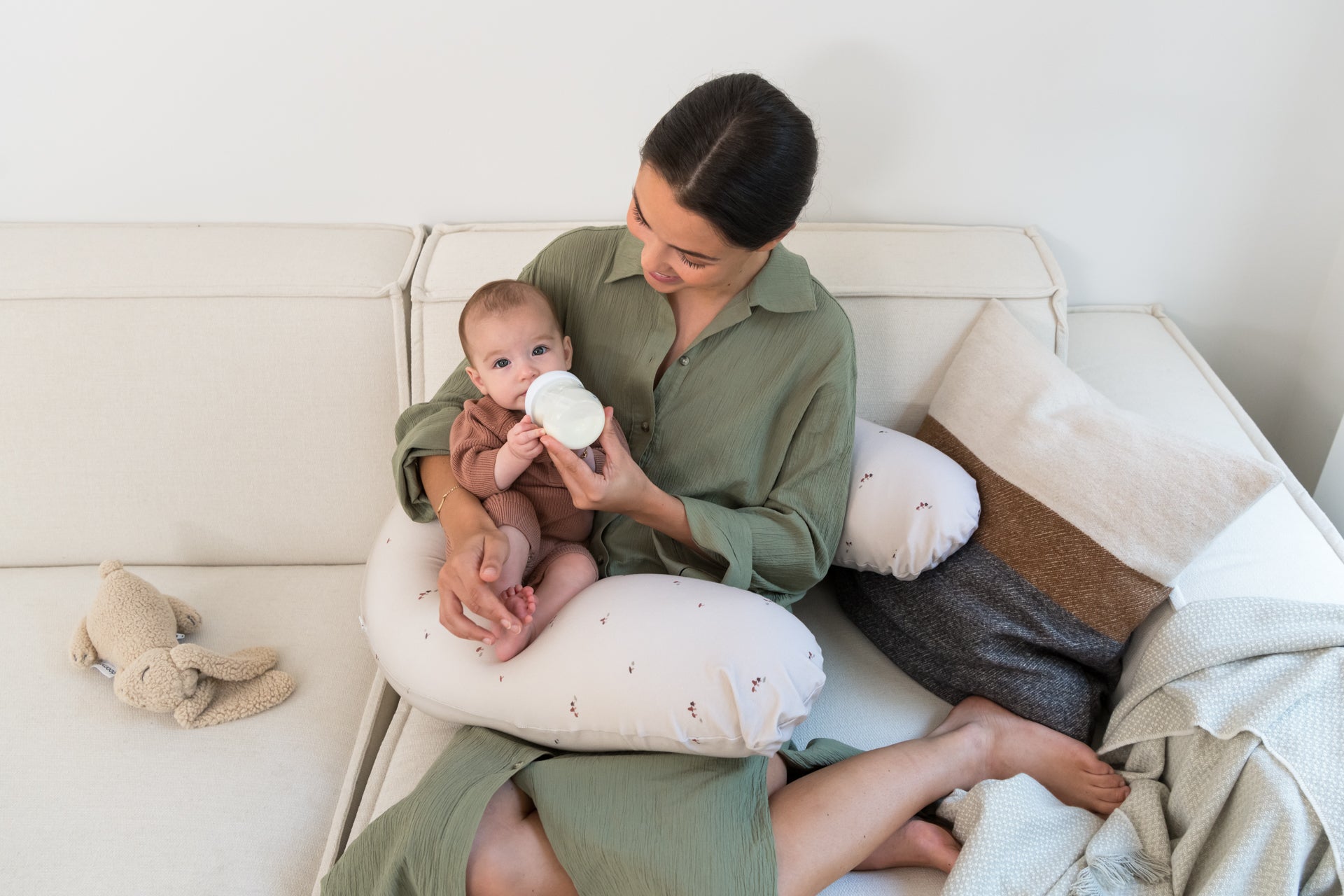 doomoo buddy 3-in-1 pregnancy pillow mushroom color_mushrooms
