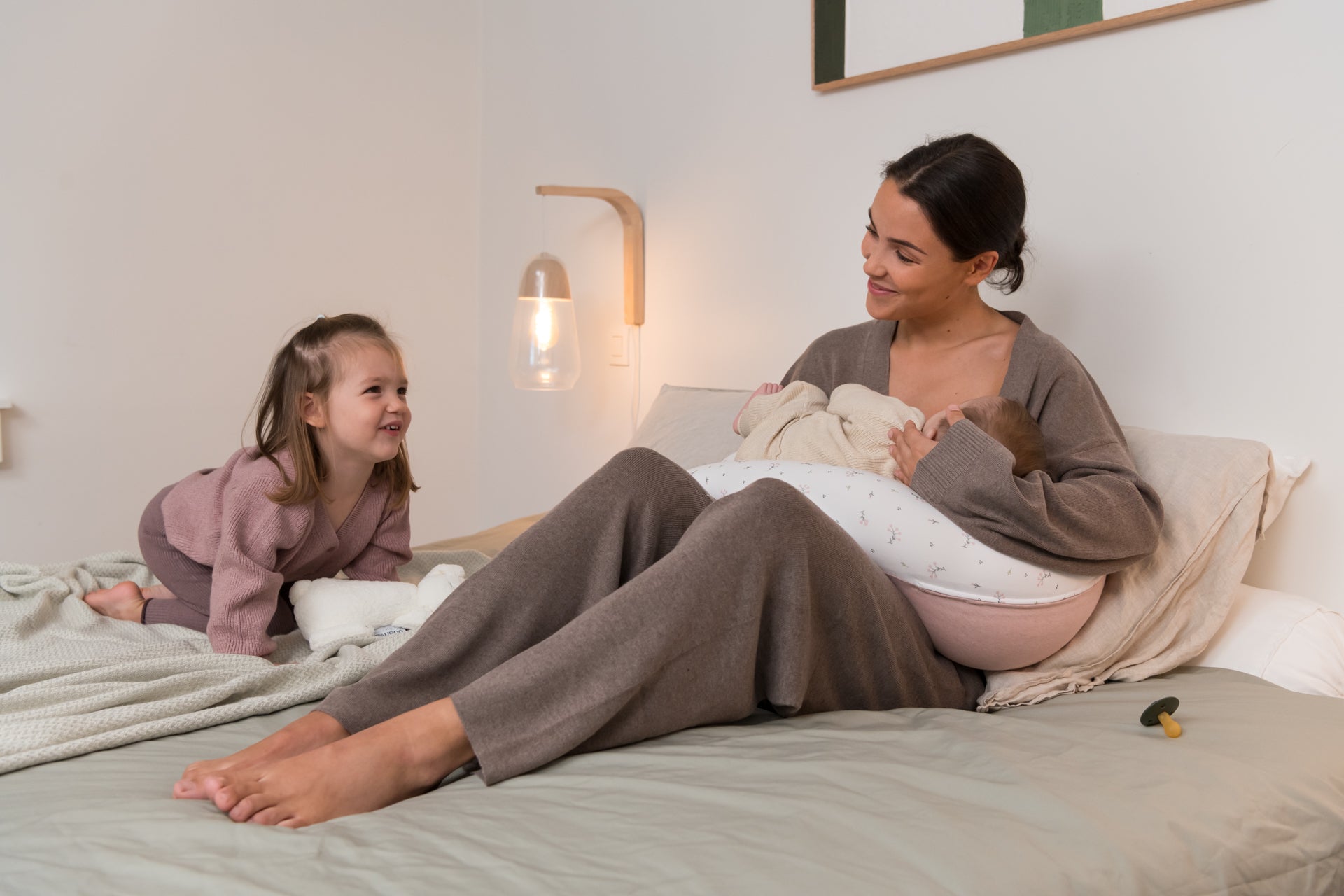 doomoo buddy 3-in-1 pregnancy pillow color_flower-pink