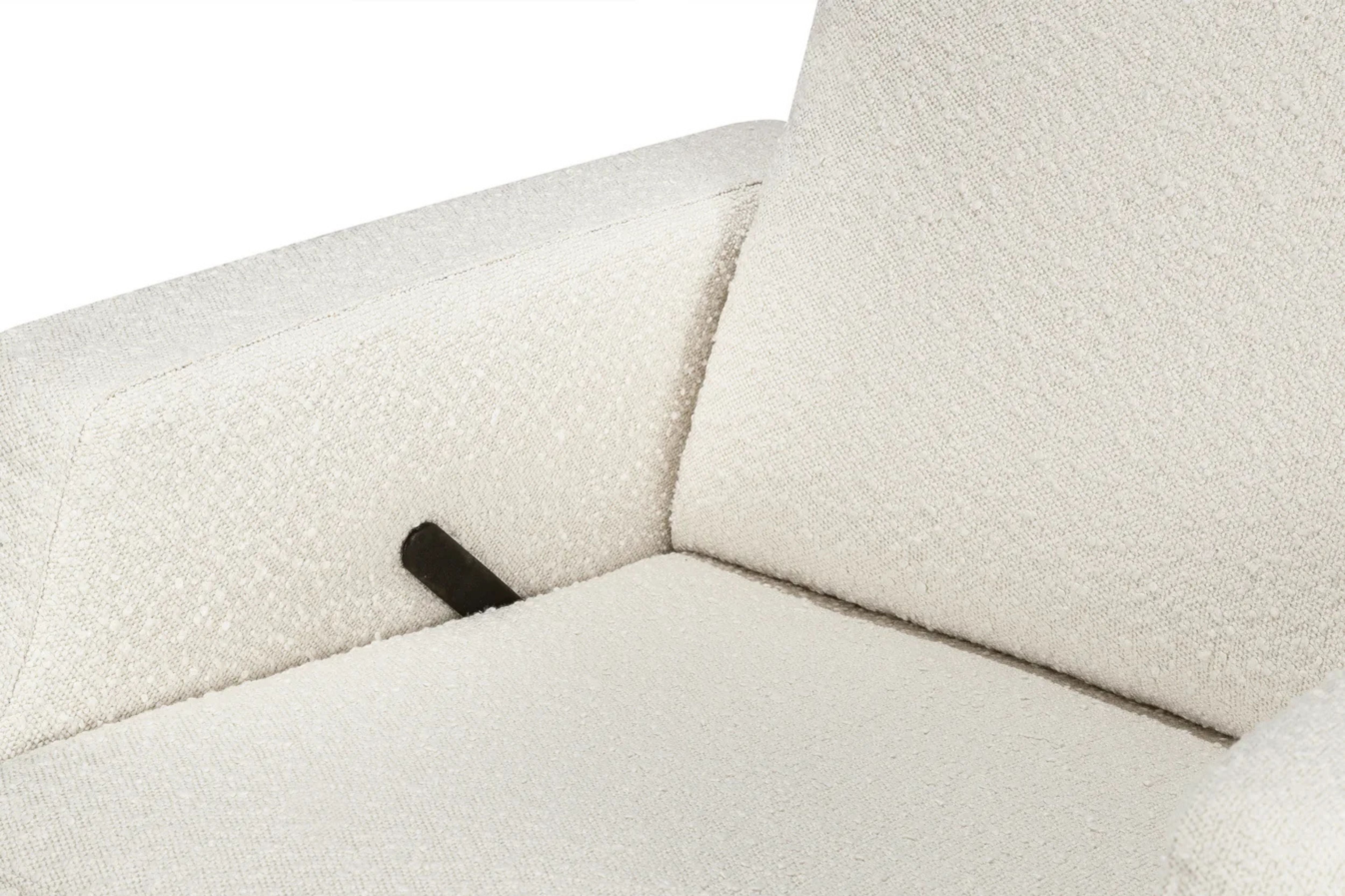 Namesake Crewe Recliner and Swivel Glider in Ivory Boucle seat and recliner #color_crewe-ivory-boucle