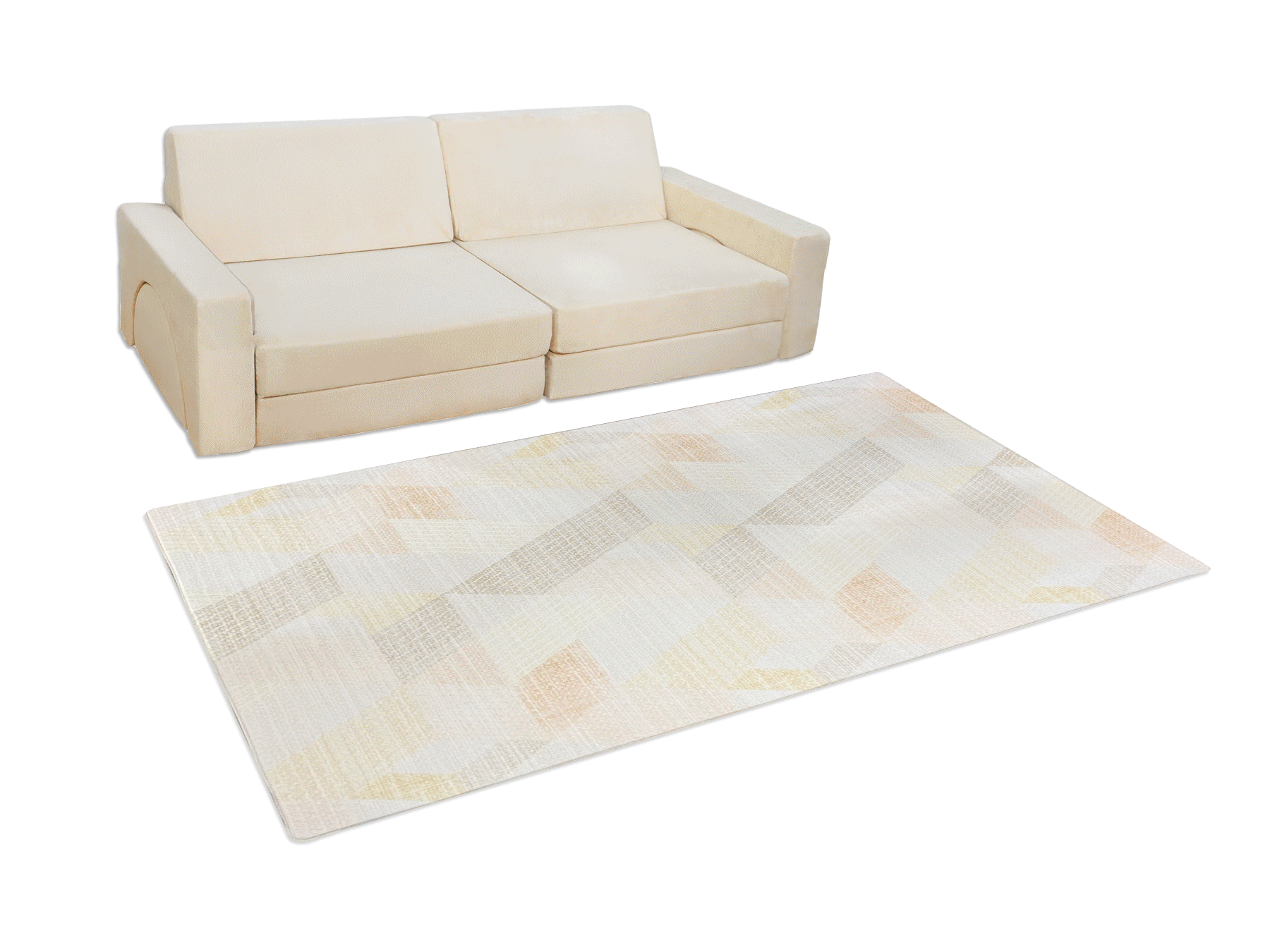 Lollibly Wonderstack Play Sofa bundled with the Lollibly Playmat (Big One)