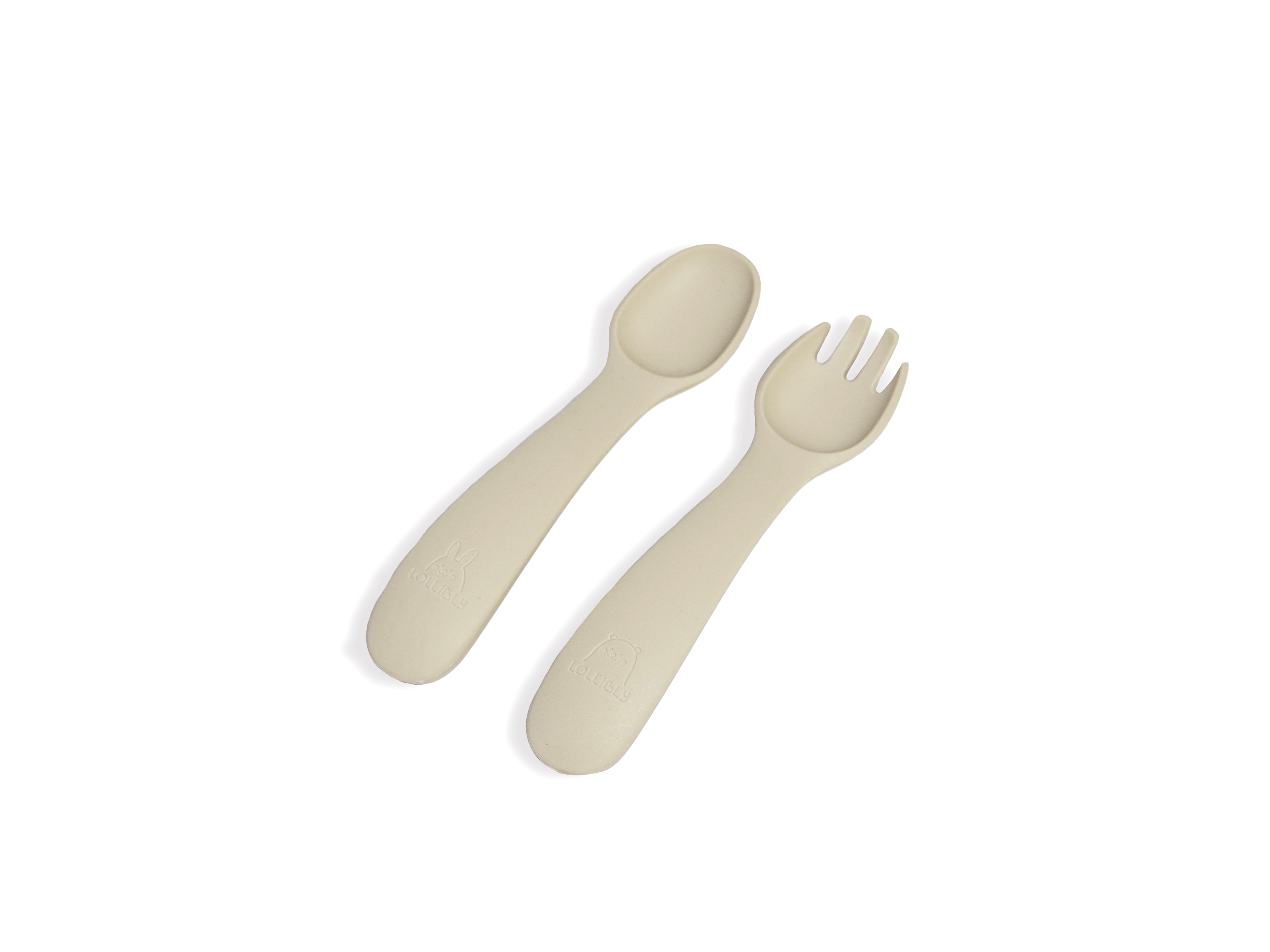 silicone baby fork and spoon set of 2