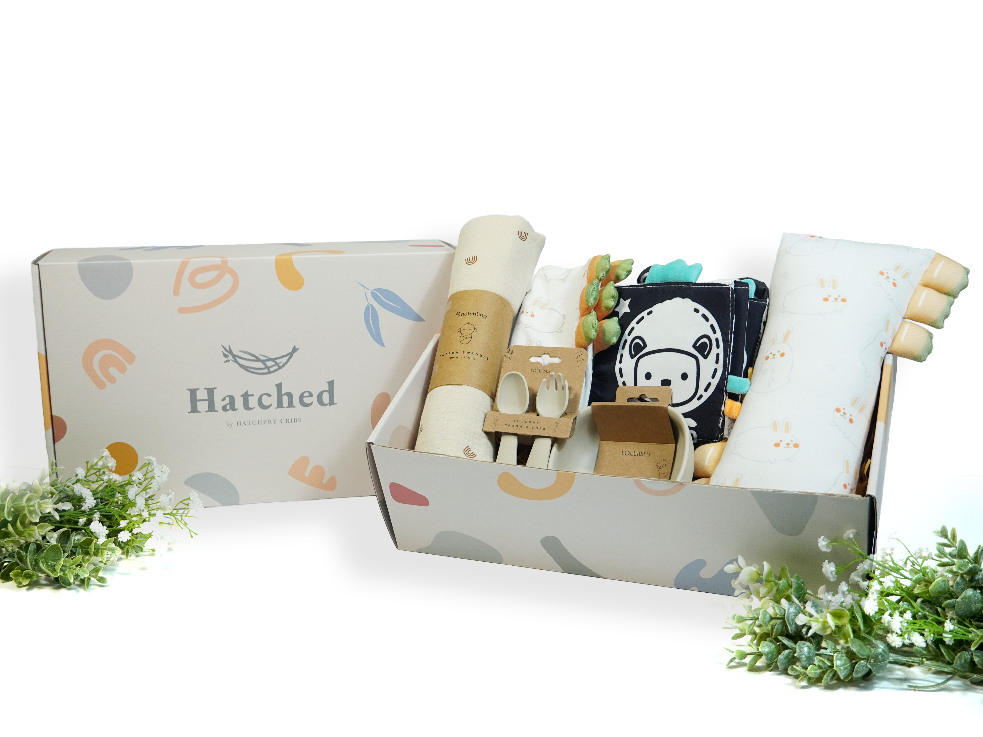 gift set with baby essentials