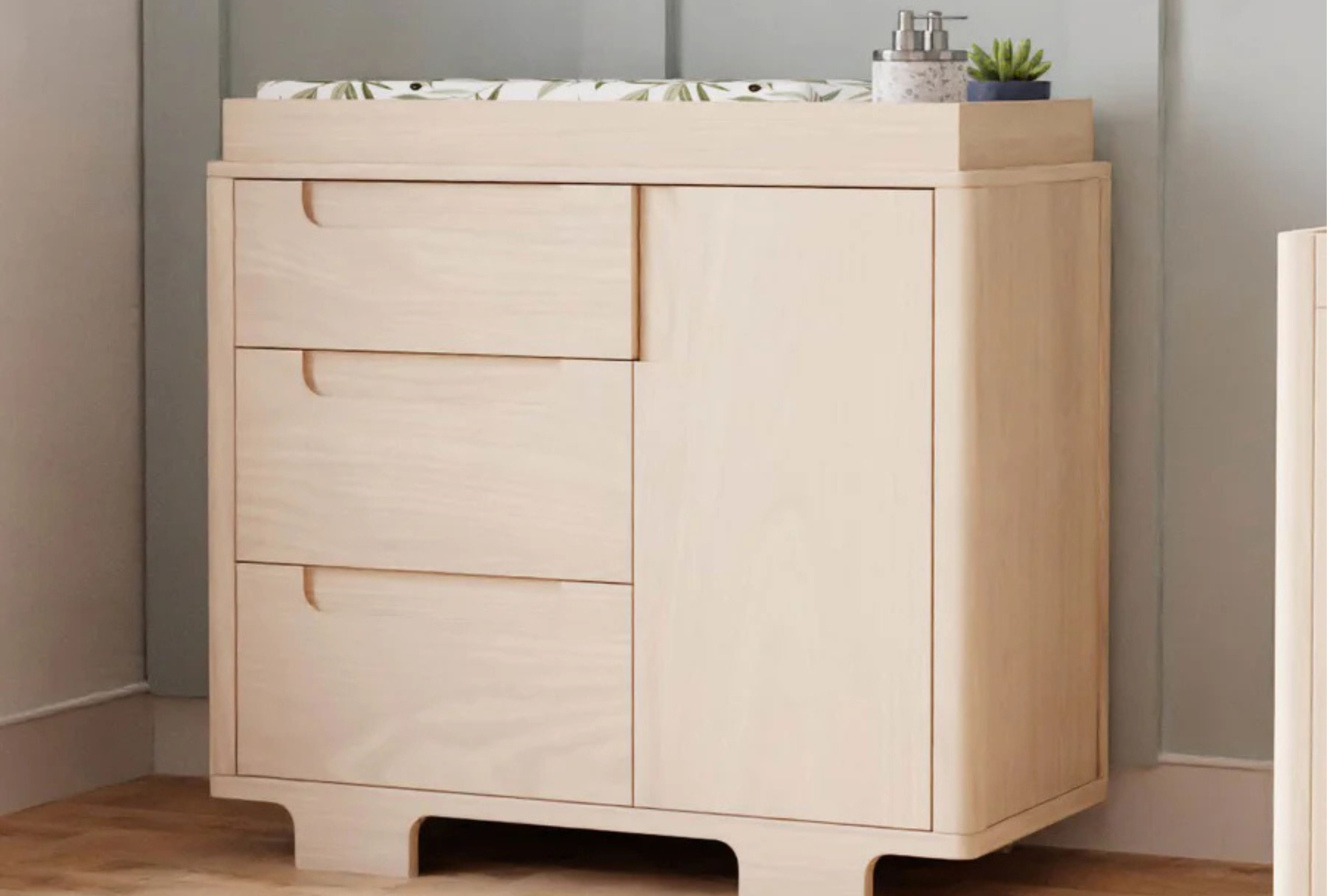 Babyletto Yuzu 3-Drawer Dresser Washedt#color_washed