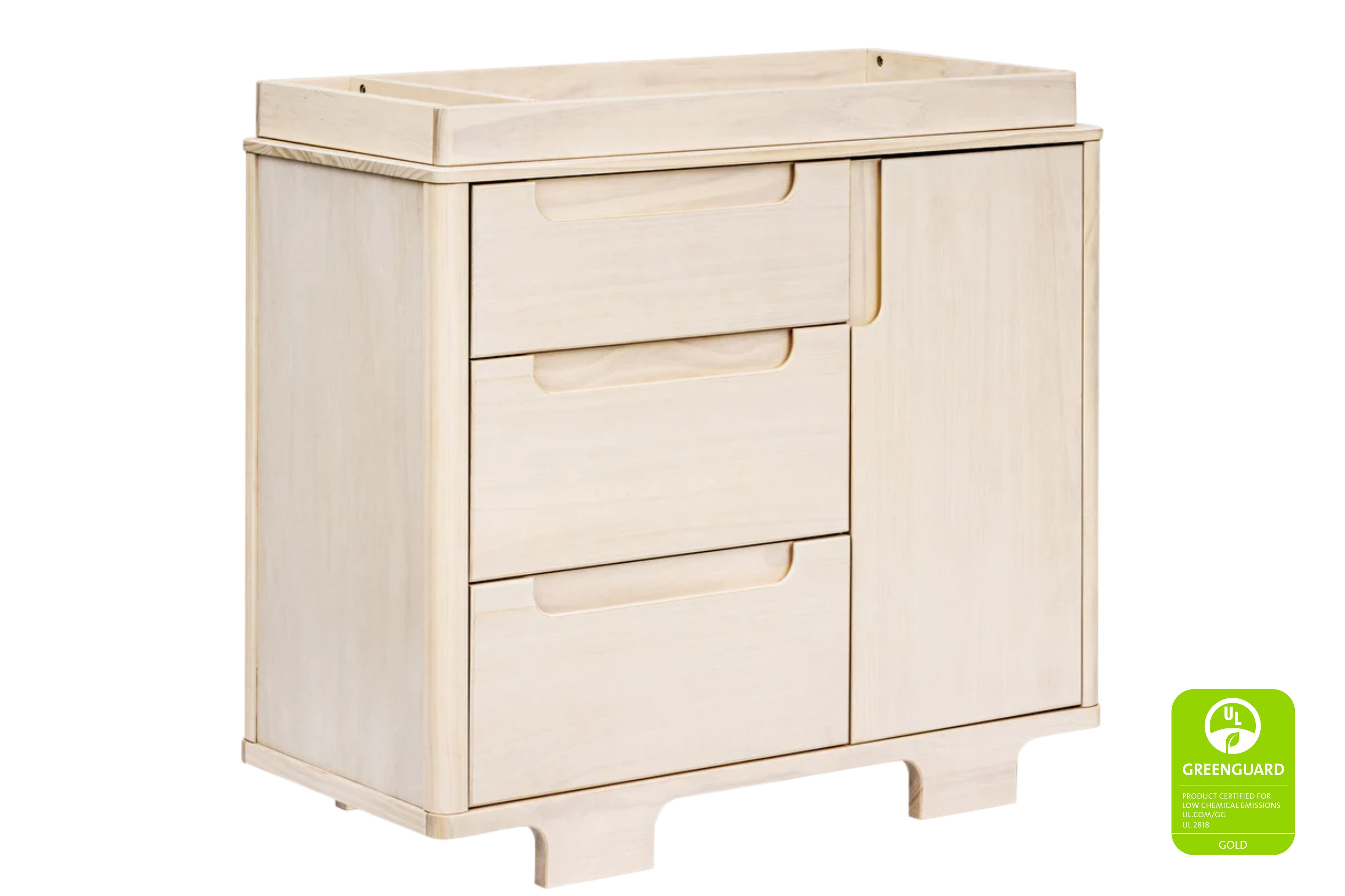 Babyletto Yuzu 3-Drawer Dresser Washedt#color_washed