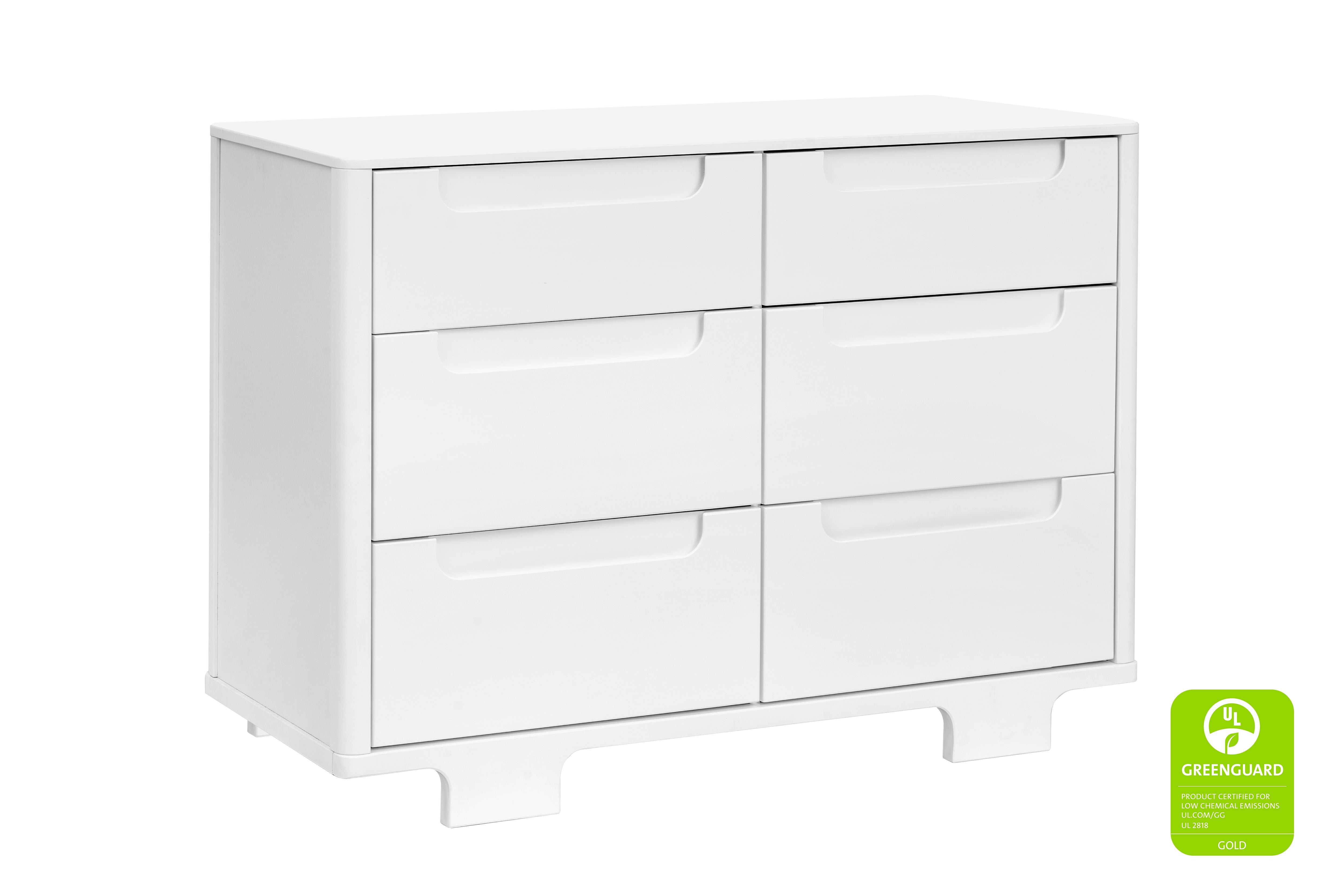 Babyletto Yuzu 6-Drawer Dresser White#color_white