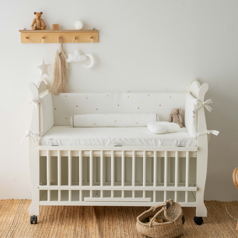 Little kBaby Premium Cotton Bedding Set - White
