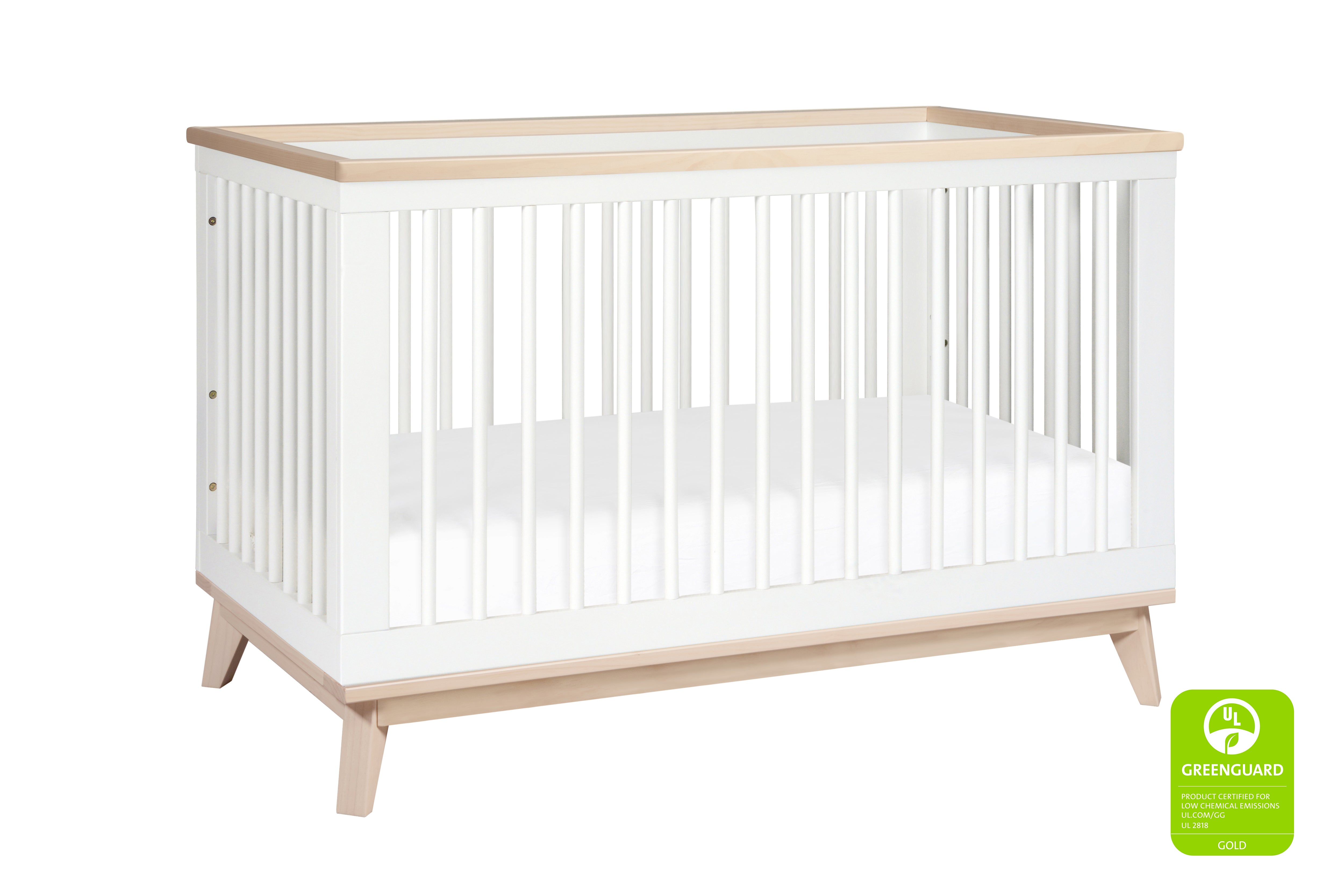 Babyletto Scoot Crib White Washed#color_white-and-washed