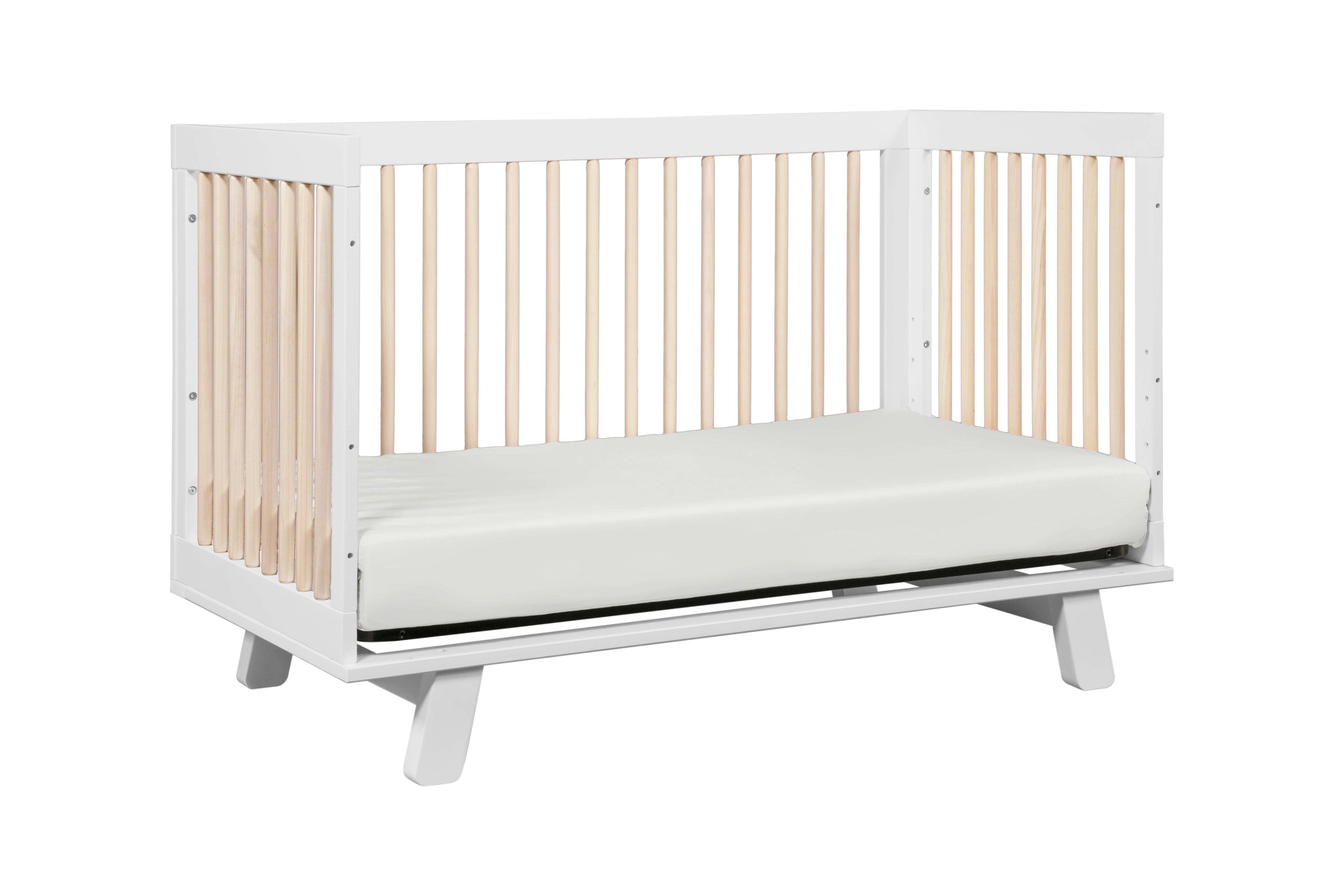 babyletto hudson crib white washed#color_white-and-washed