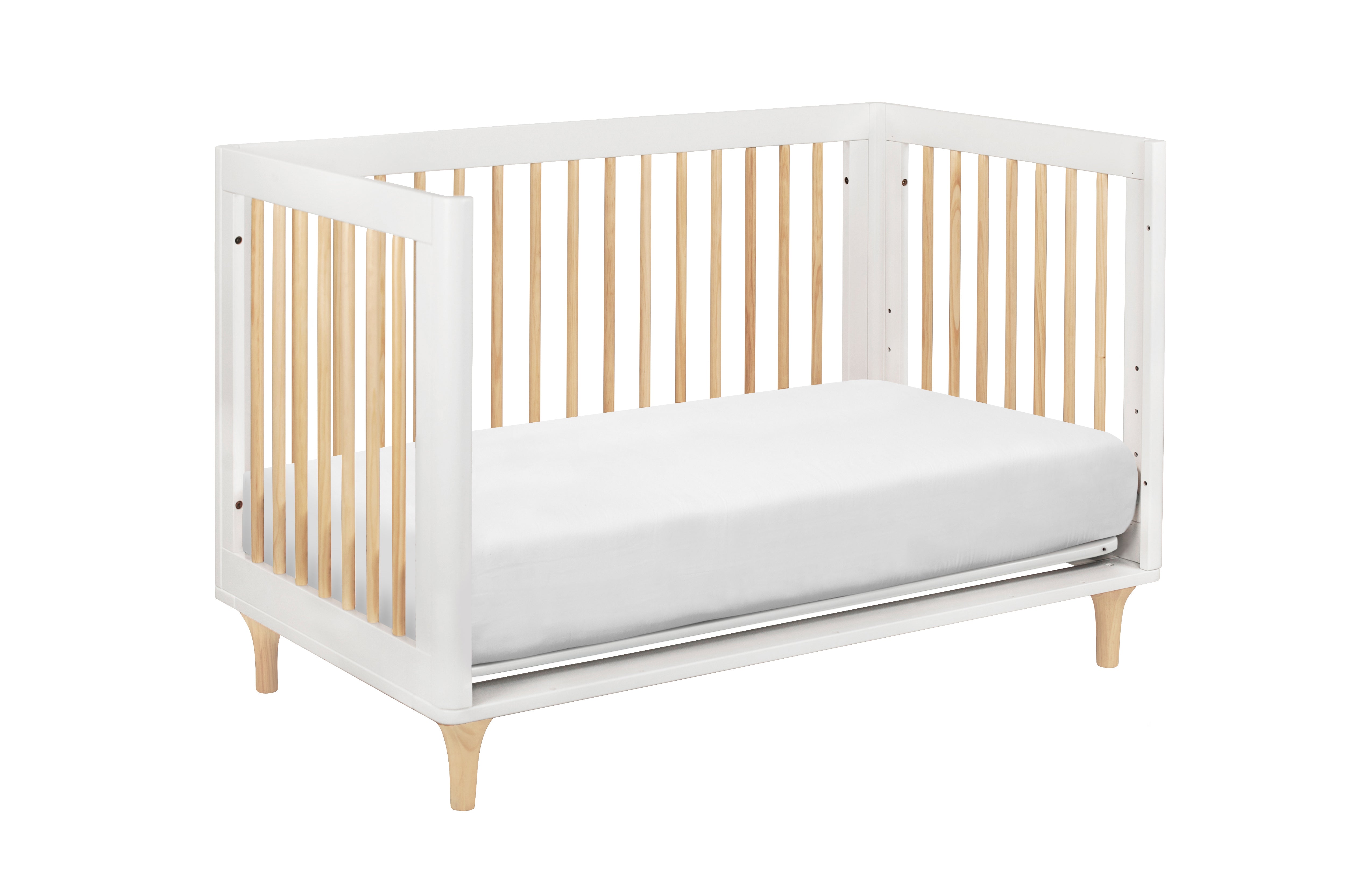 Babyletto Lolly Crib White Natural#color_white-and-natural