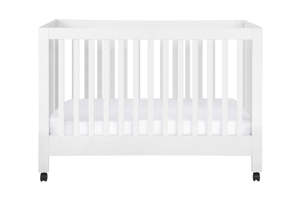 Babyletto Maki 3-in-1 Convertible Crib White#color_white