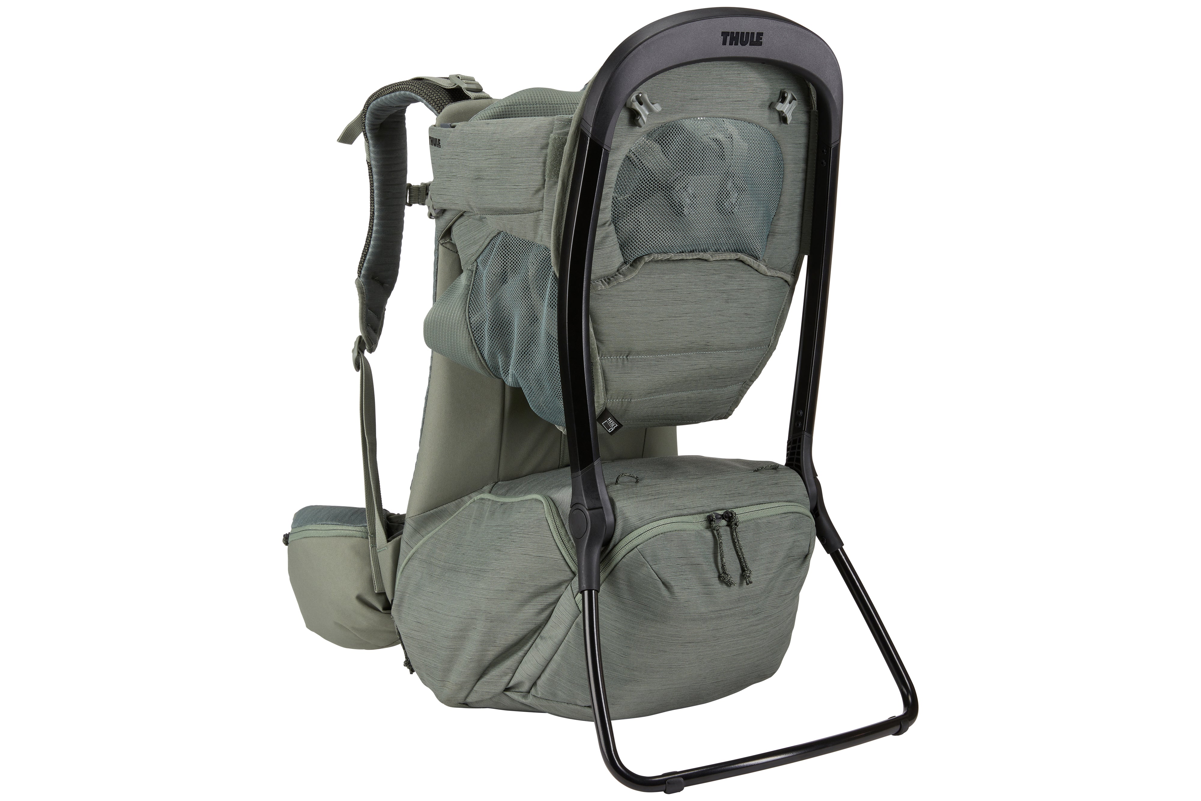 Thule Child Carrier Backpack Sapling back view Agave Green