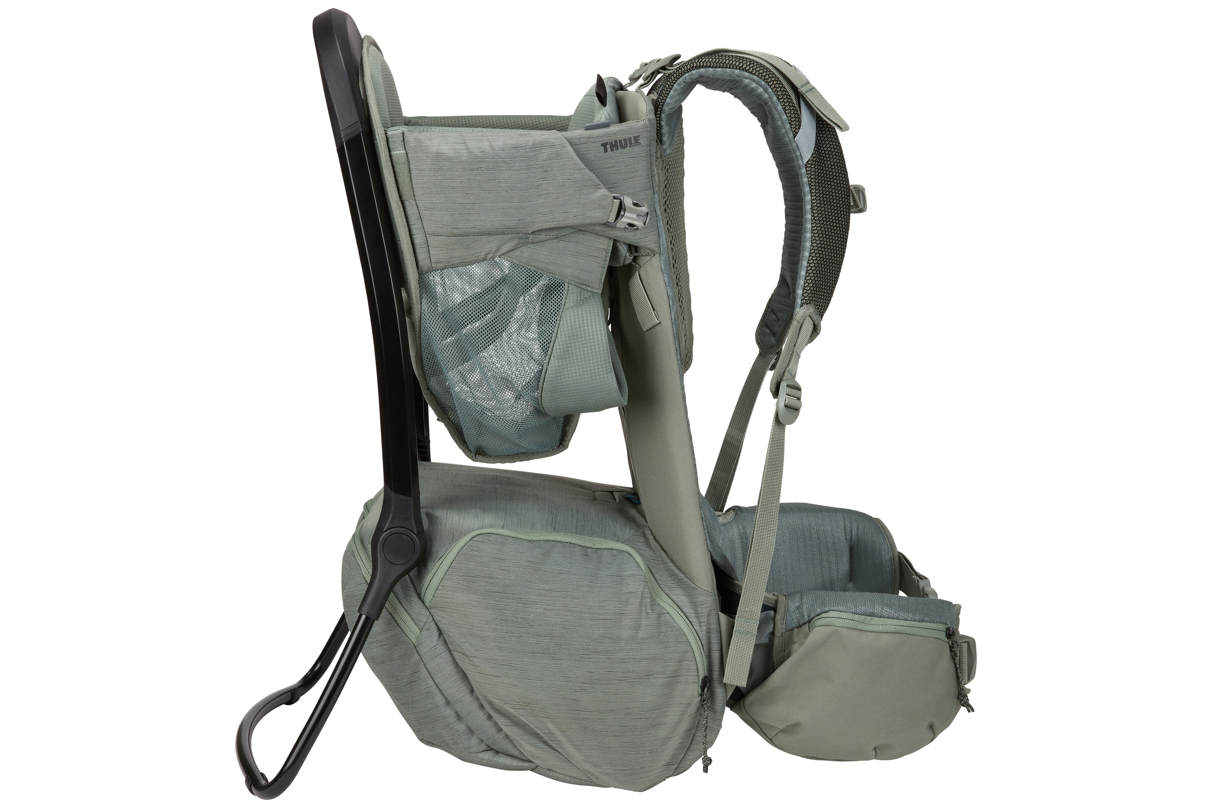 Thule Child Carrier Backpack Sapling side view Agave Green