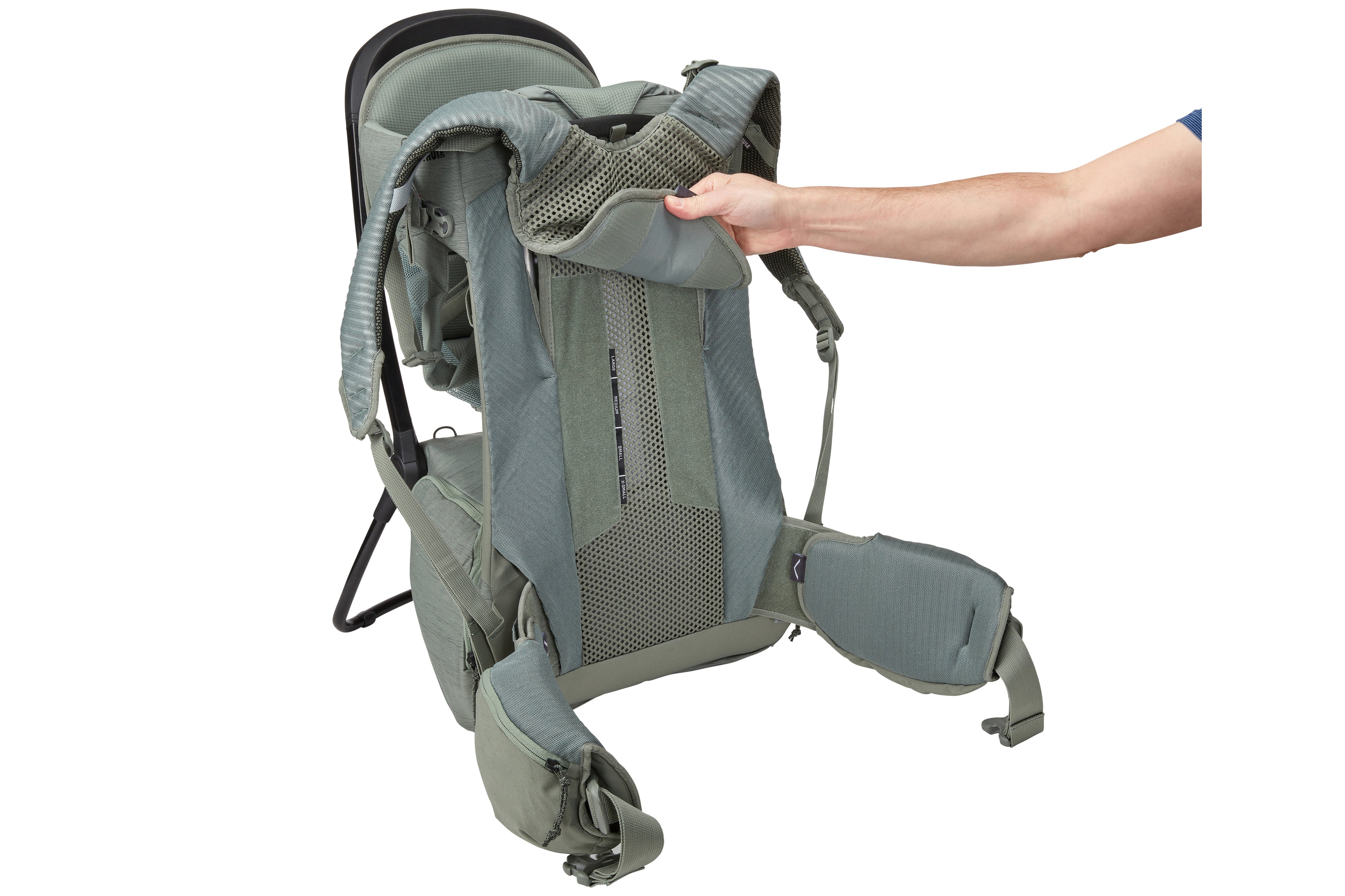 Thule Child Carrier Backpack Sapling with mesh backing Agave Green