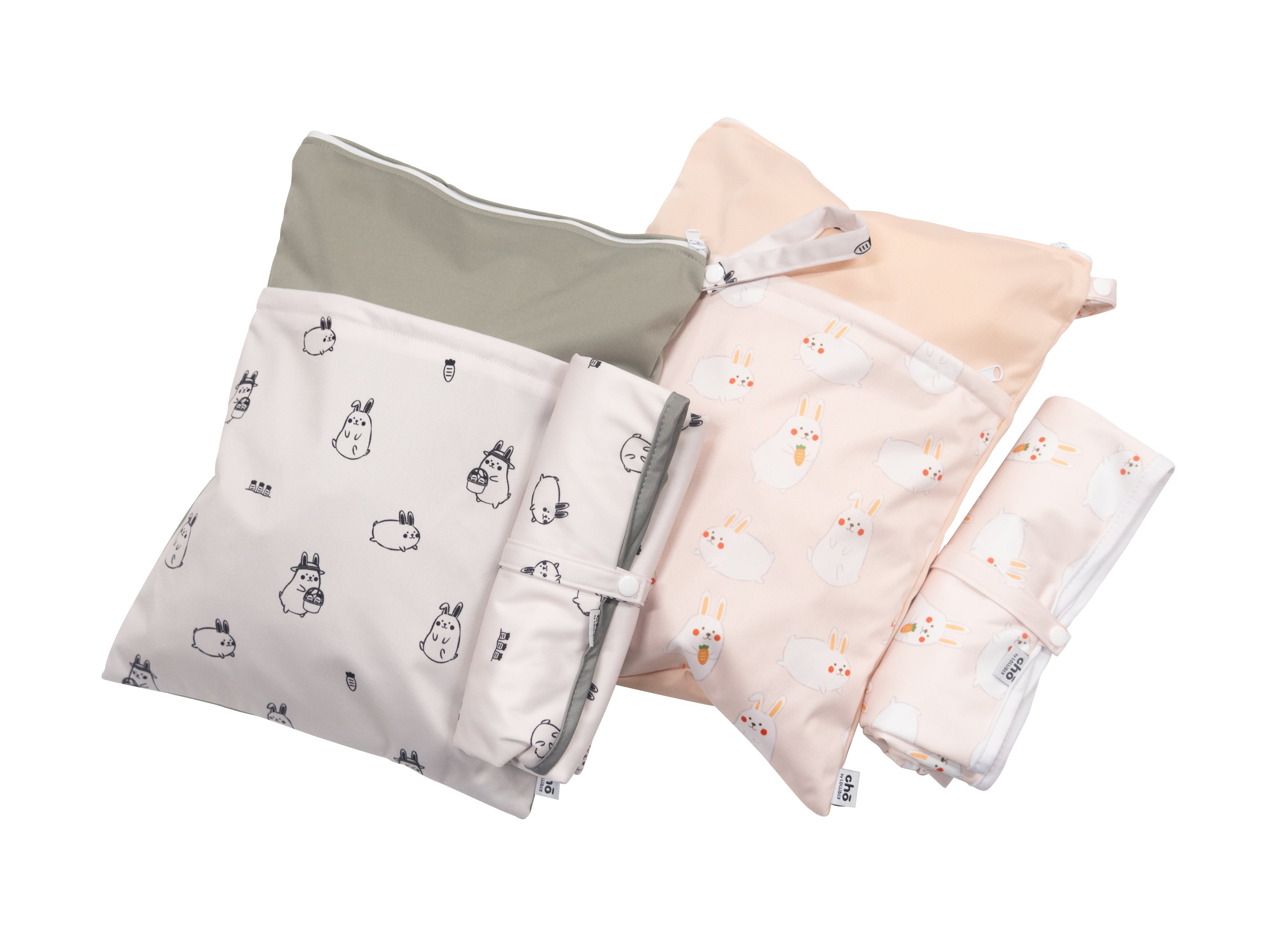 cho baby adventure bundle wet bags and change mats momo bunny