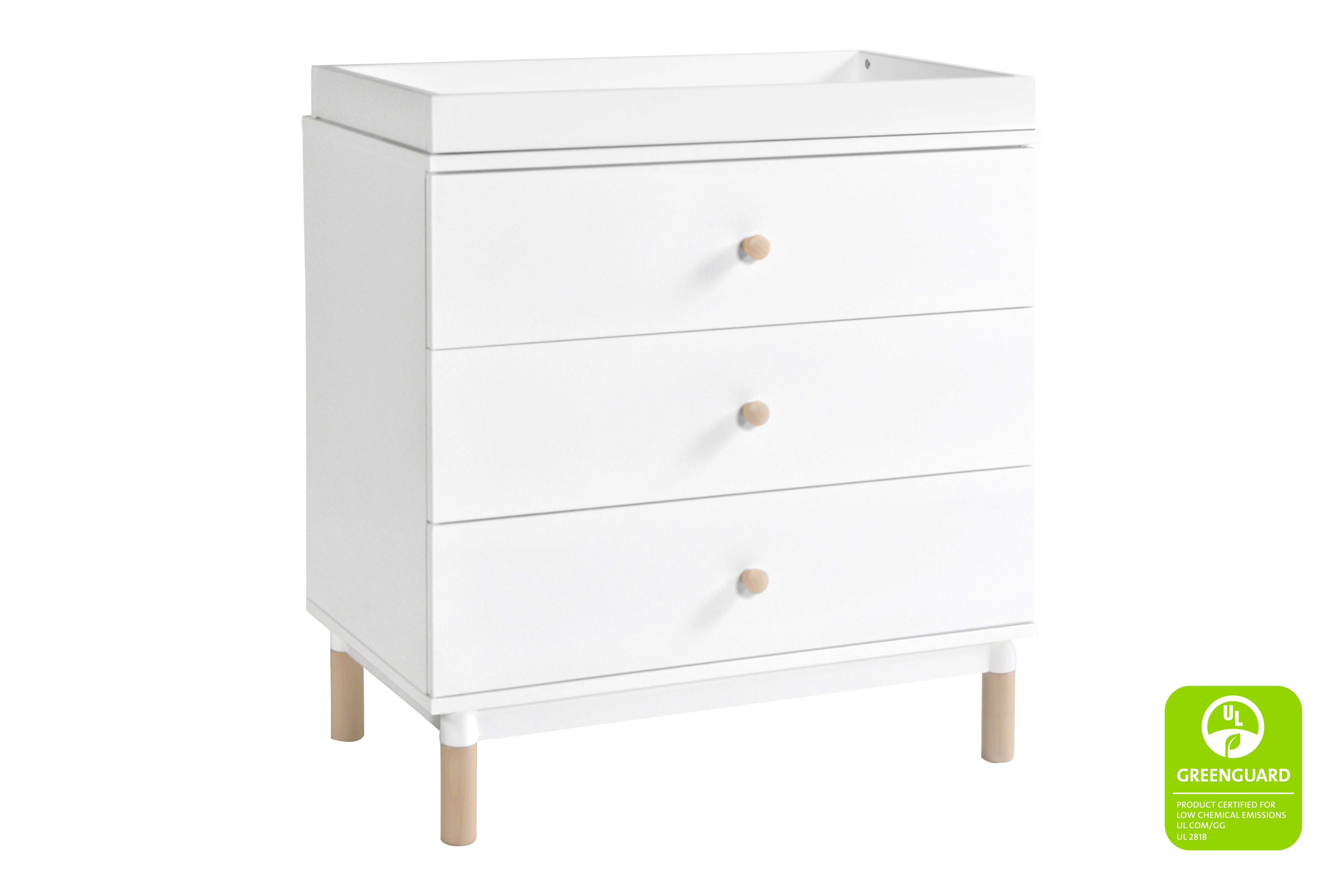 Babyletto Gelato 3-Drawer Dresser White#color_white