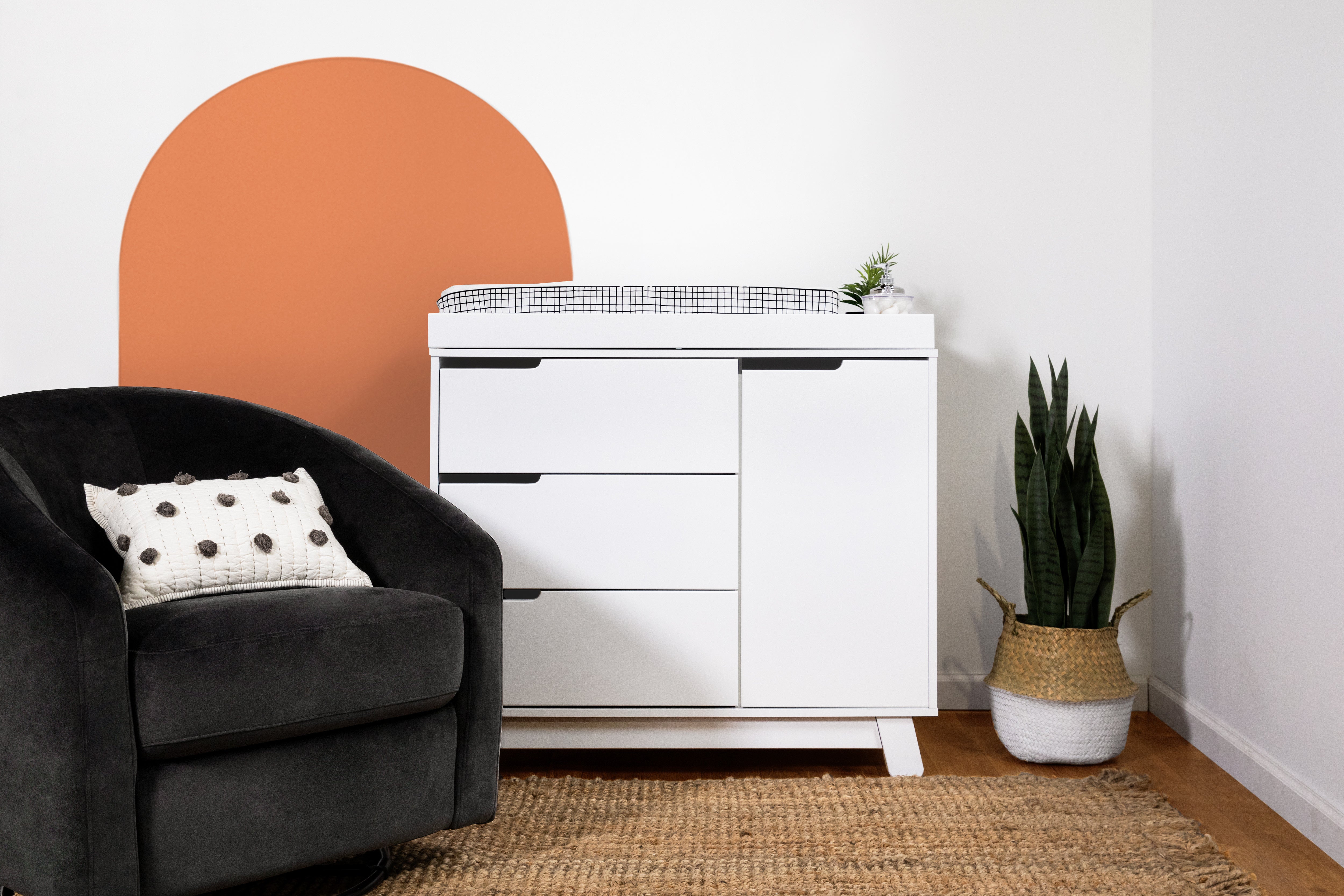 Babyletto Hudson 3 Drawer Dresser White#color_white