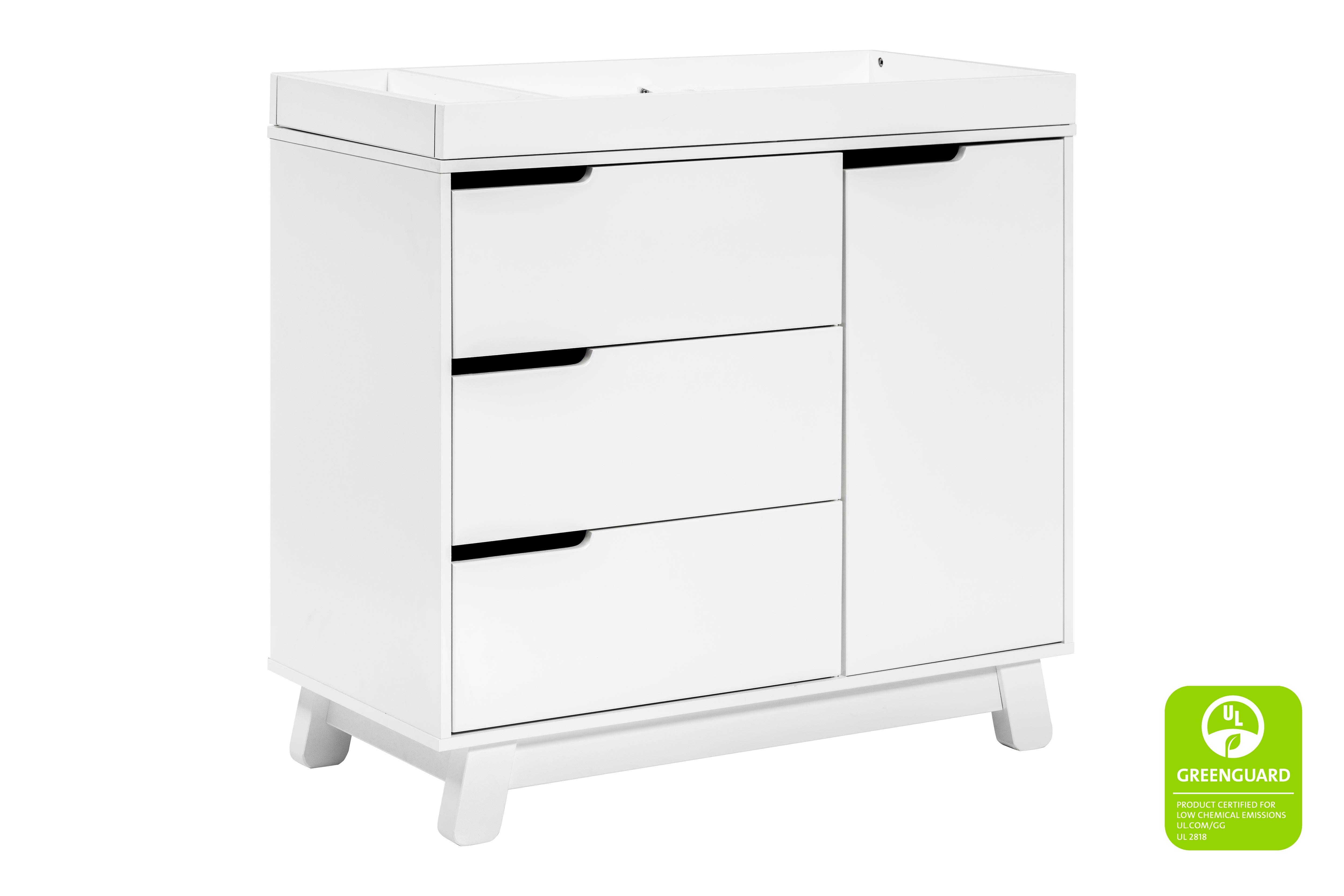 Babyletto Hudson 3 Drawer Dresser White#color_white