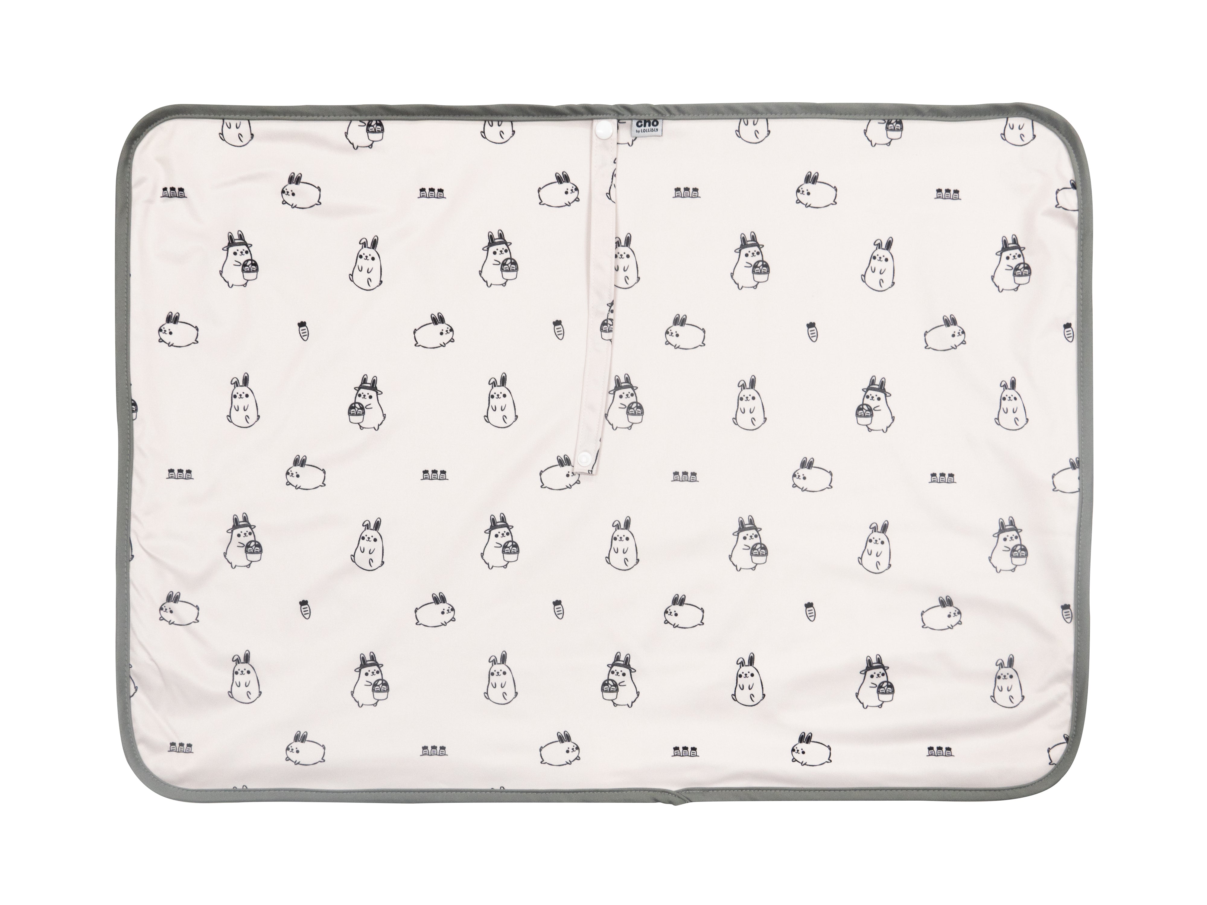 lollibly cho changing pad momo bunny slate