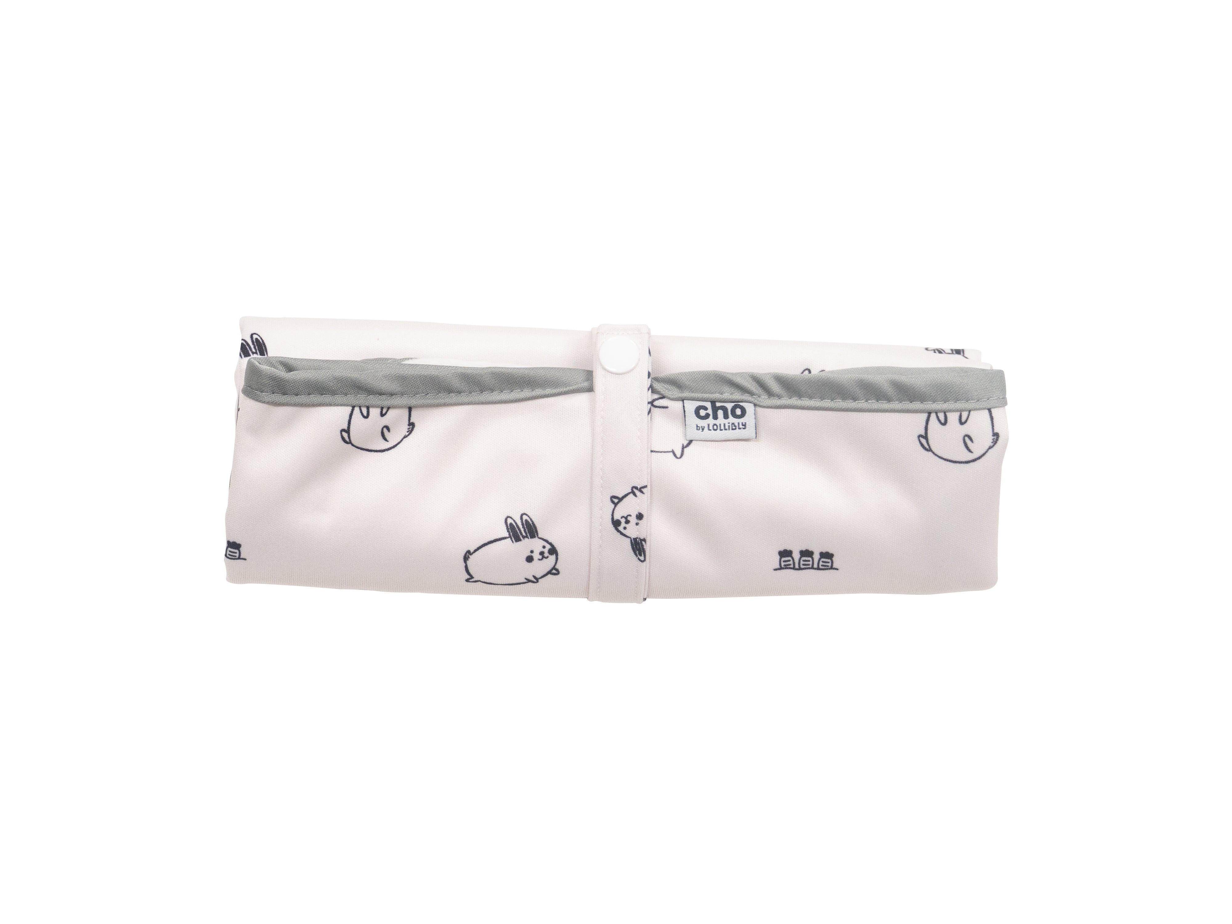lollibly cho changing pad momo bunny slate