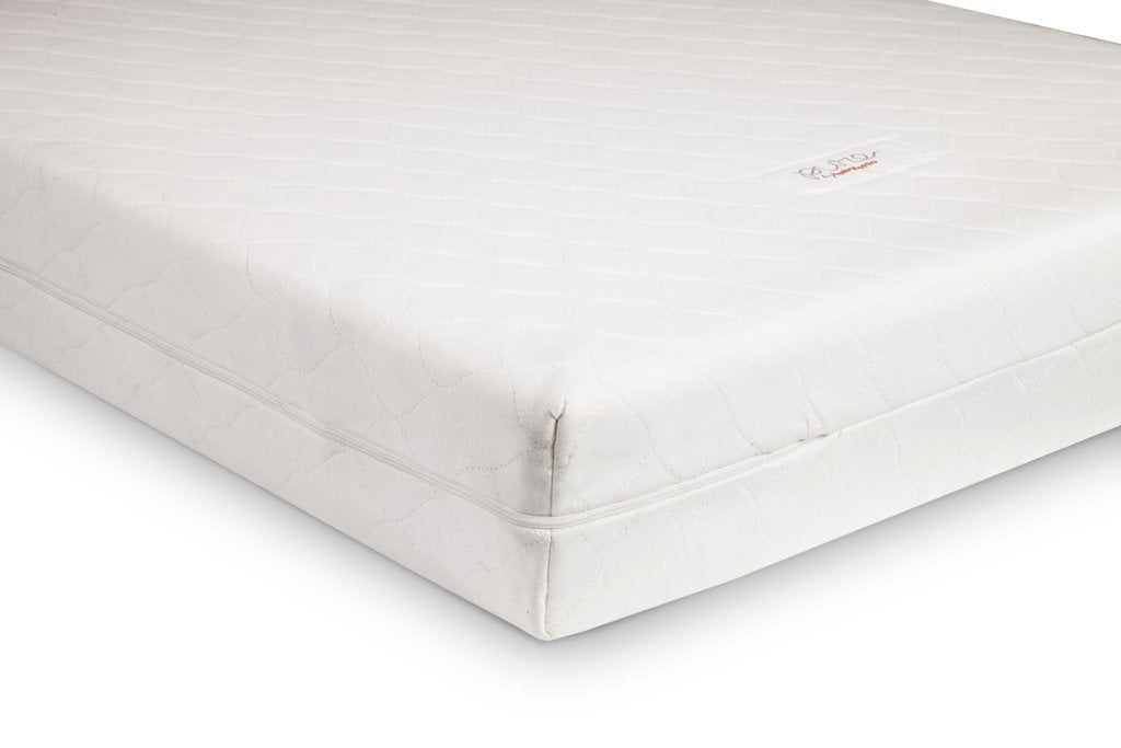 corner of babyletto pure core hybrid crib mattress