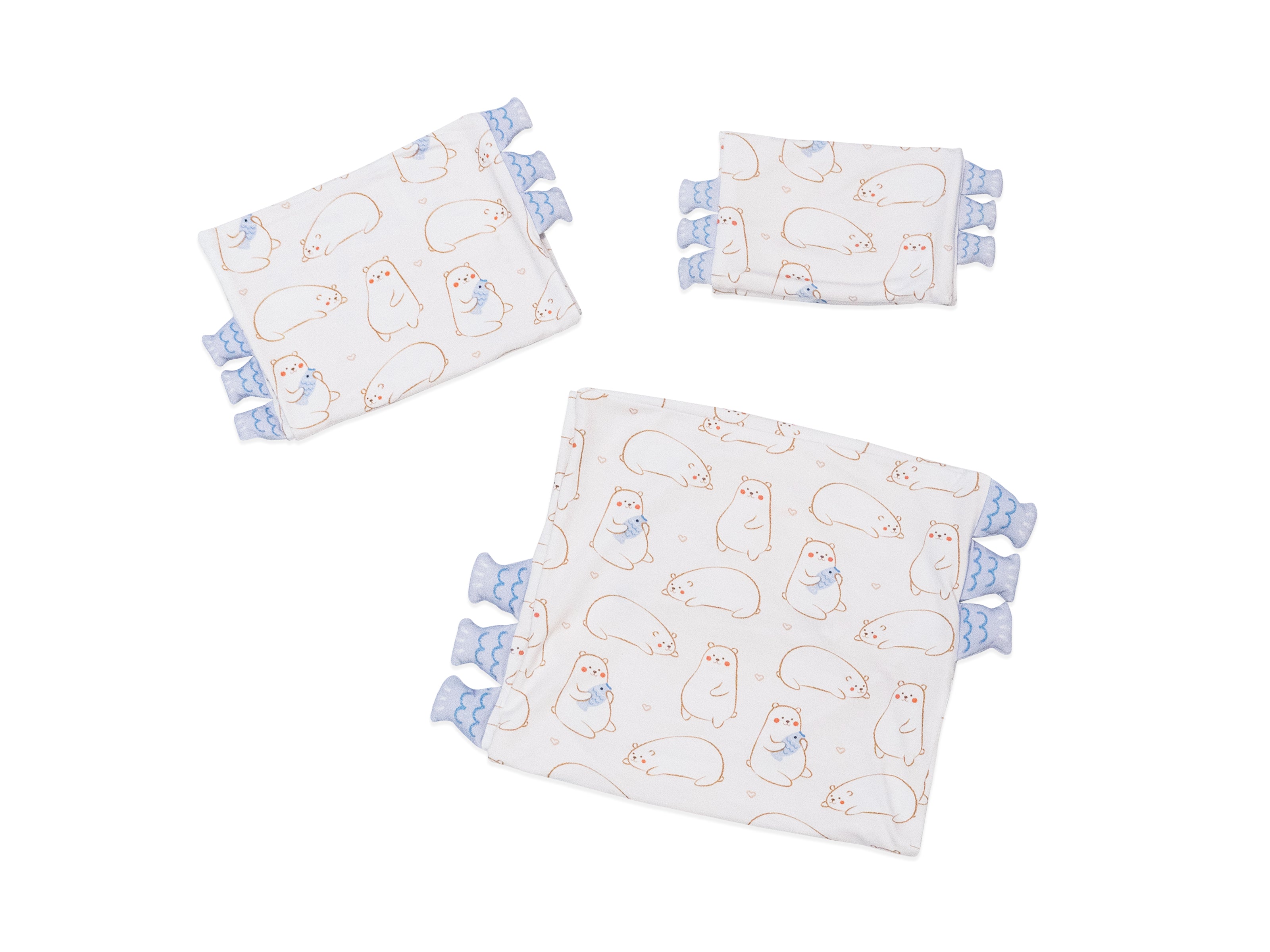 three sizes of extra cho pillow covers maru bear