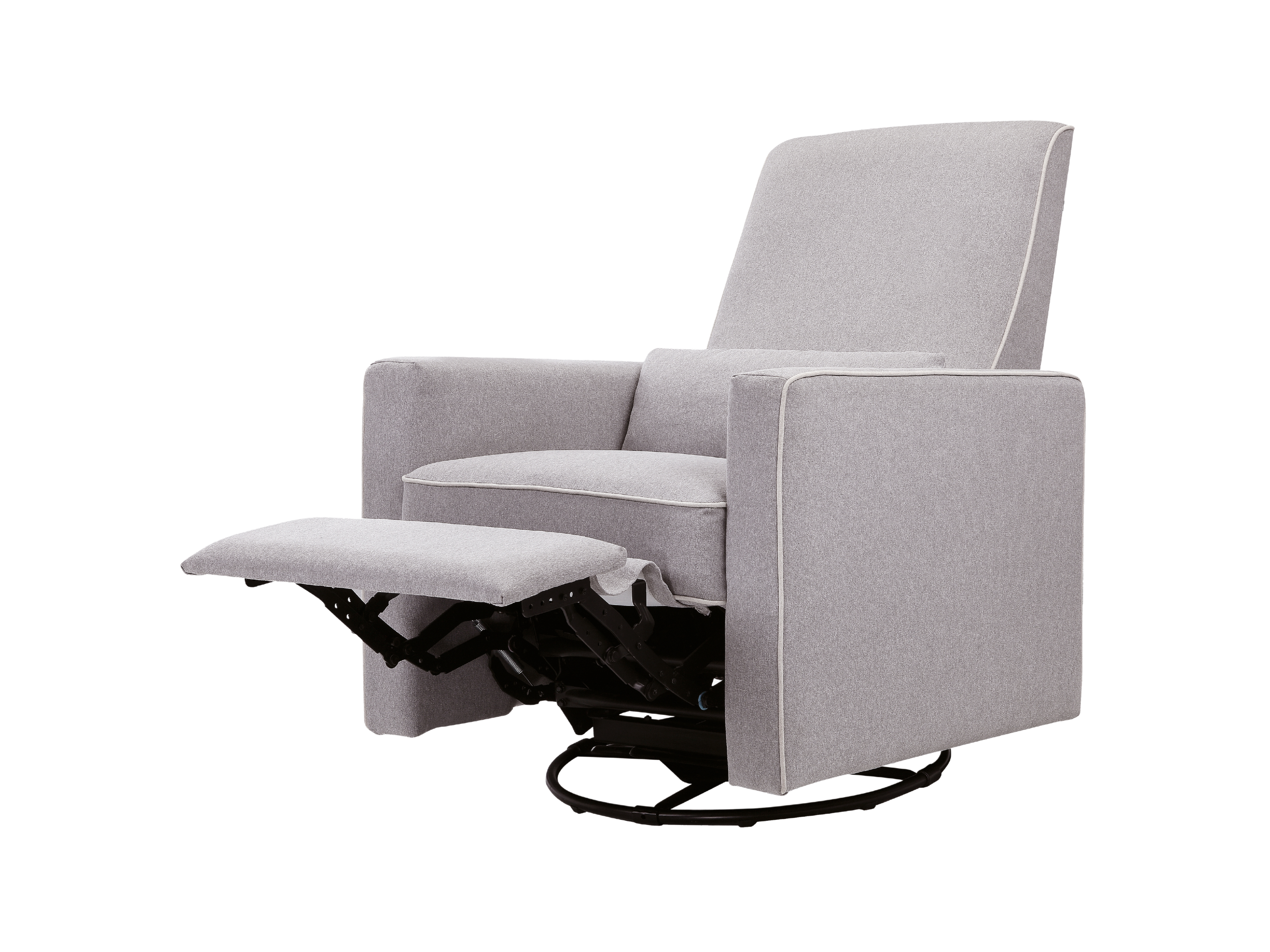 davinci baby piper recliner nursing chair grey#color_light-grey