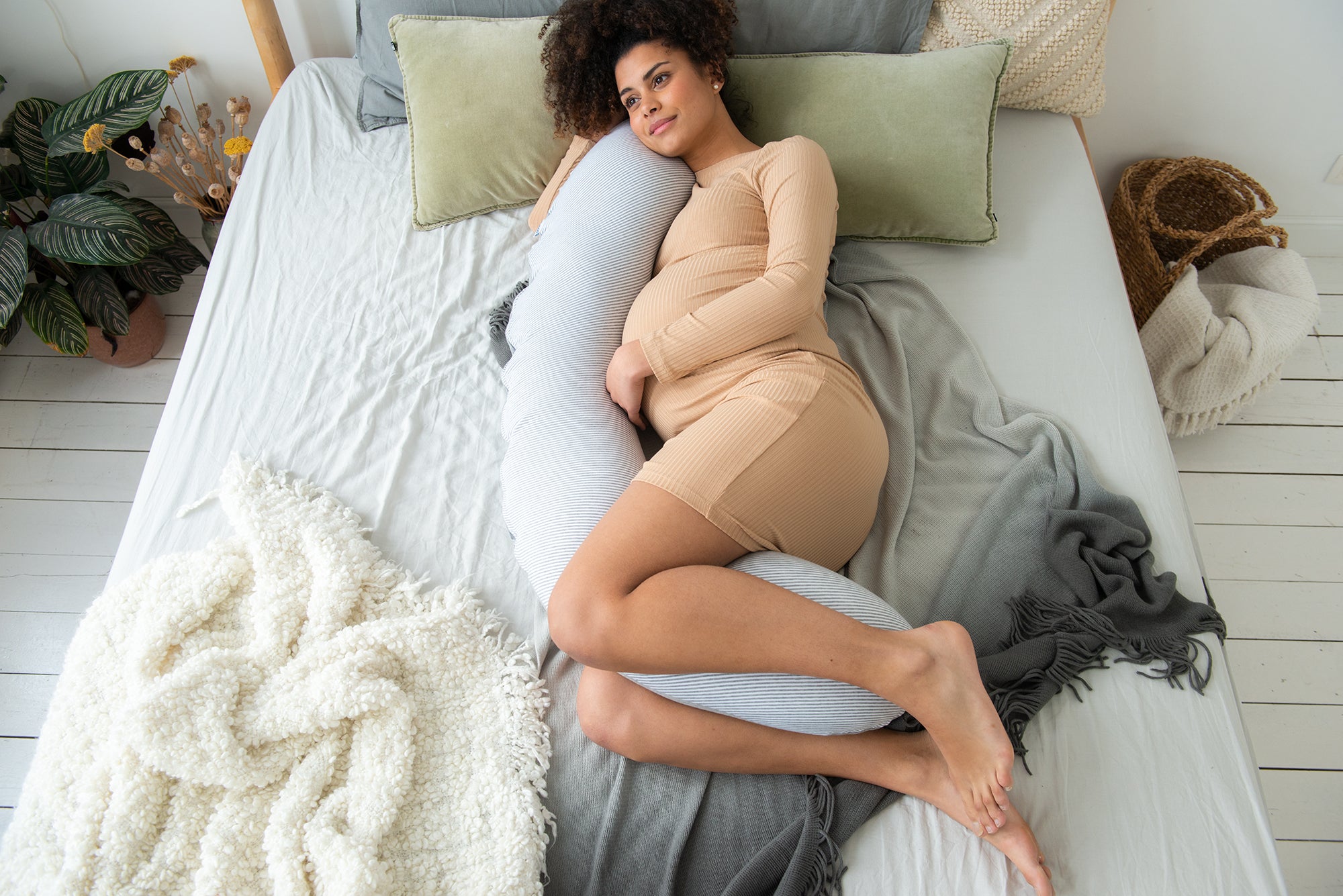 doomoo buddy 3-in-1 pregnancy pillow classic grey color_classic-grey