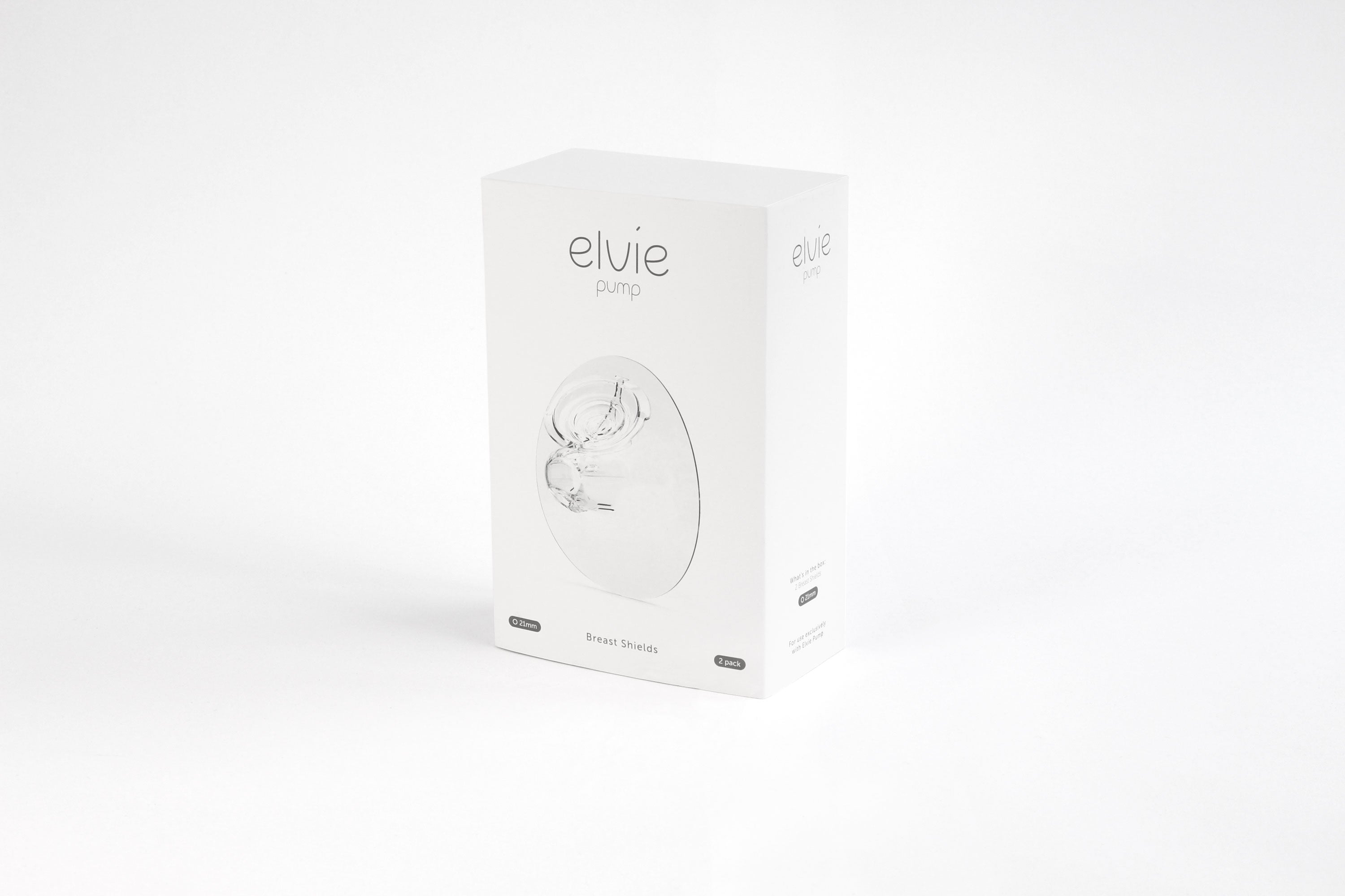 elvie pump breast shield packaging