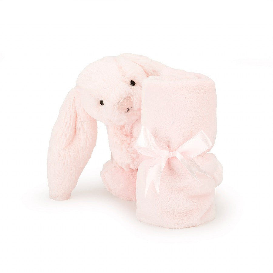 jellycat bashful bunny pink soother bundled up