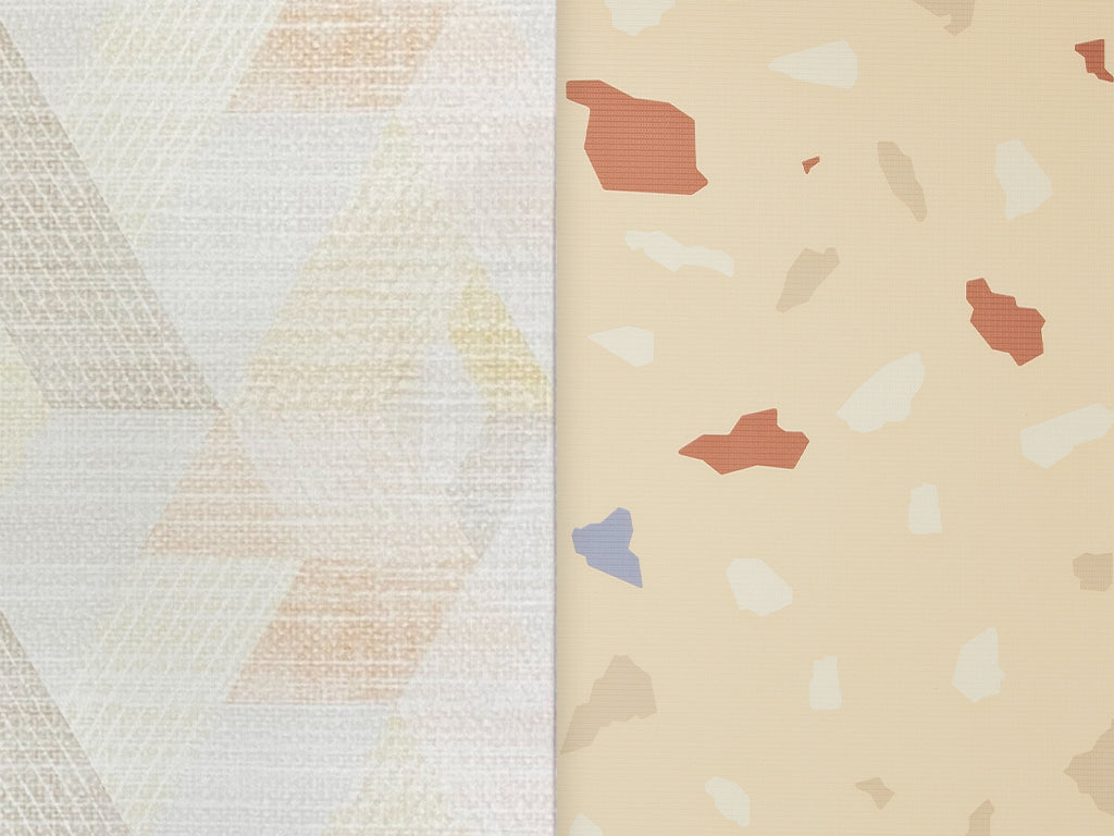 lollibly sand dune and terrazzo dual sided reversible designs