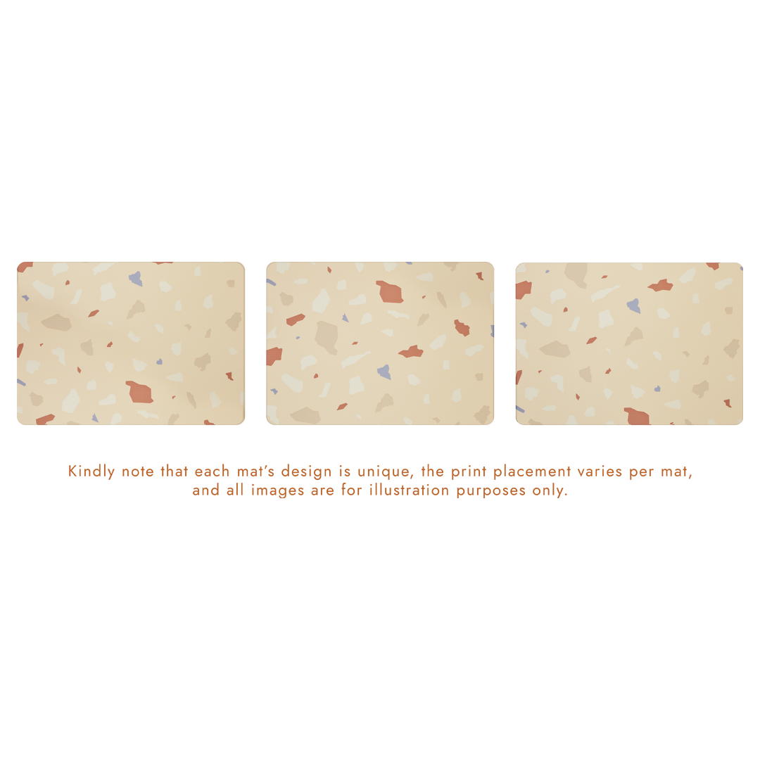 lollibly terrazzo print placement