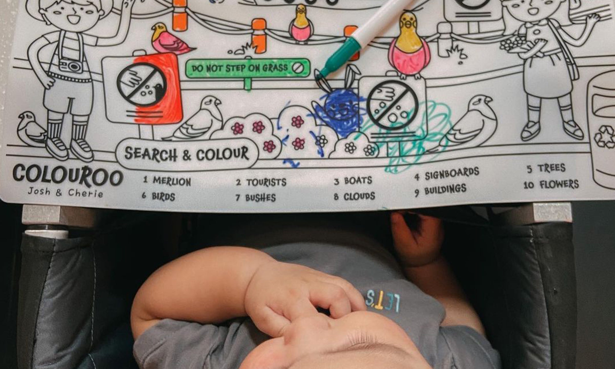 silicone colouring dining mat kids