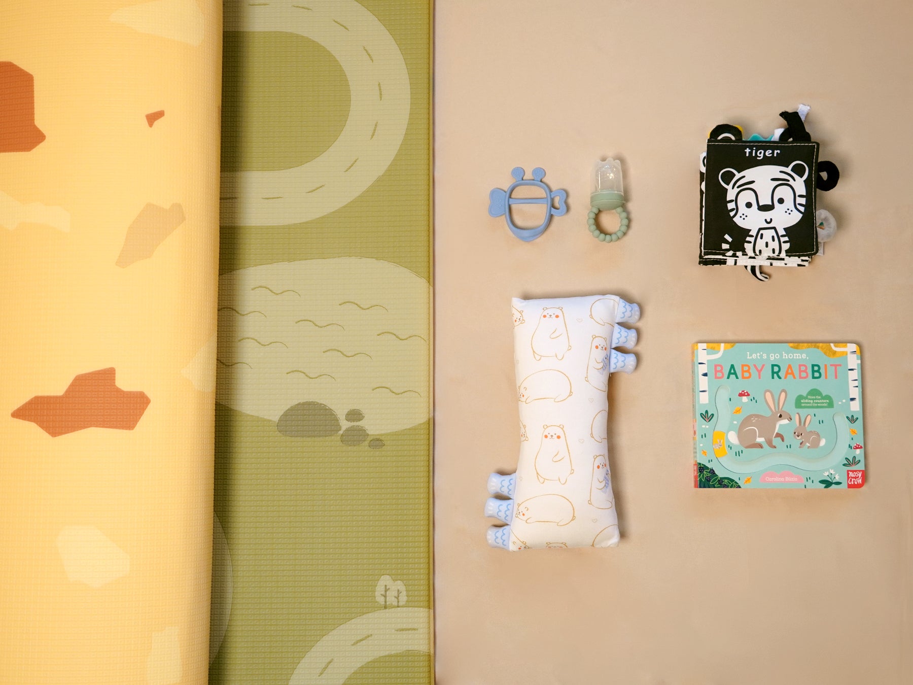baby gift set for tummy time large playmat