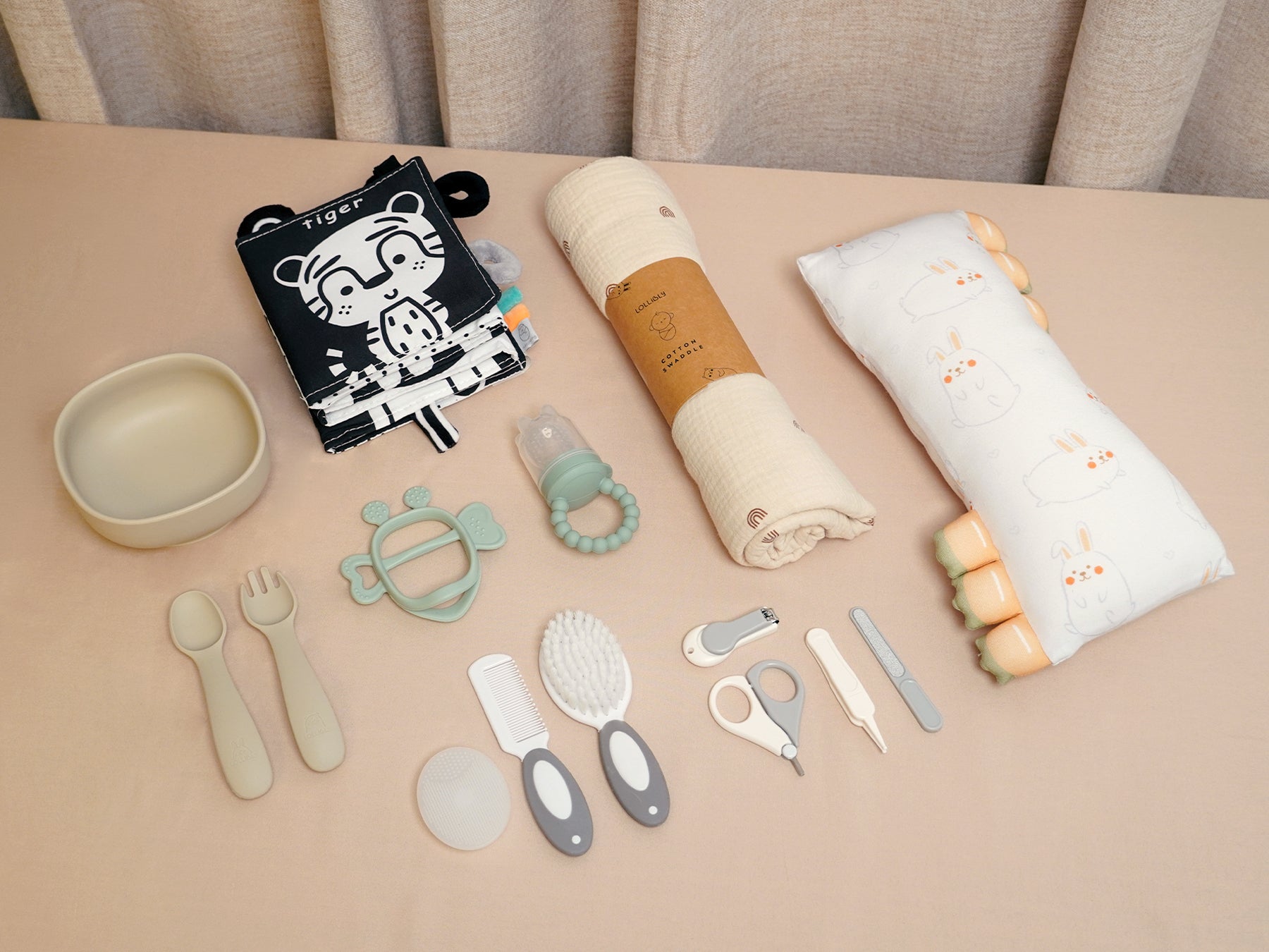 gift set with baby essentials