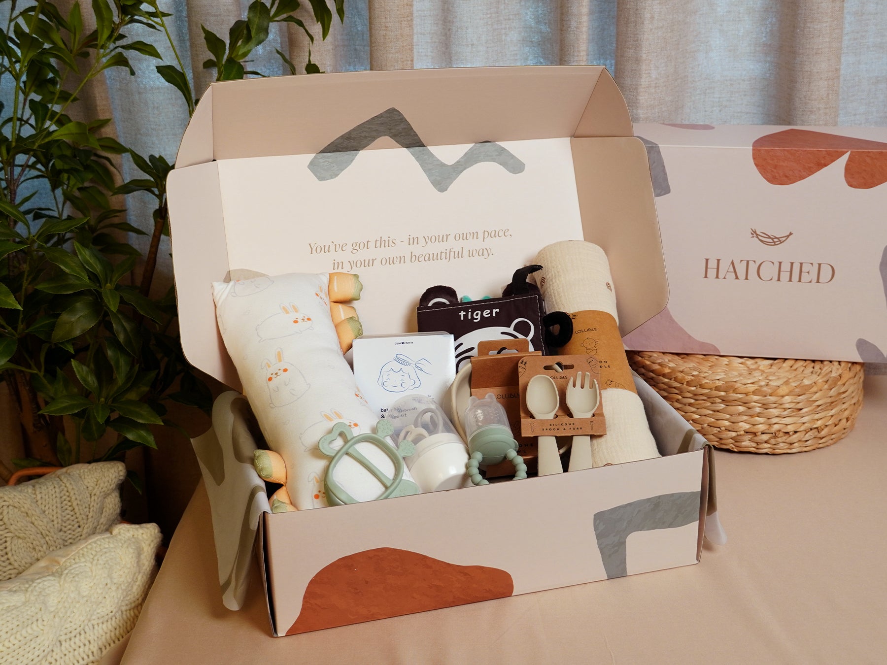 gift set with baby essentials