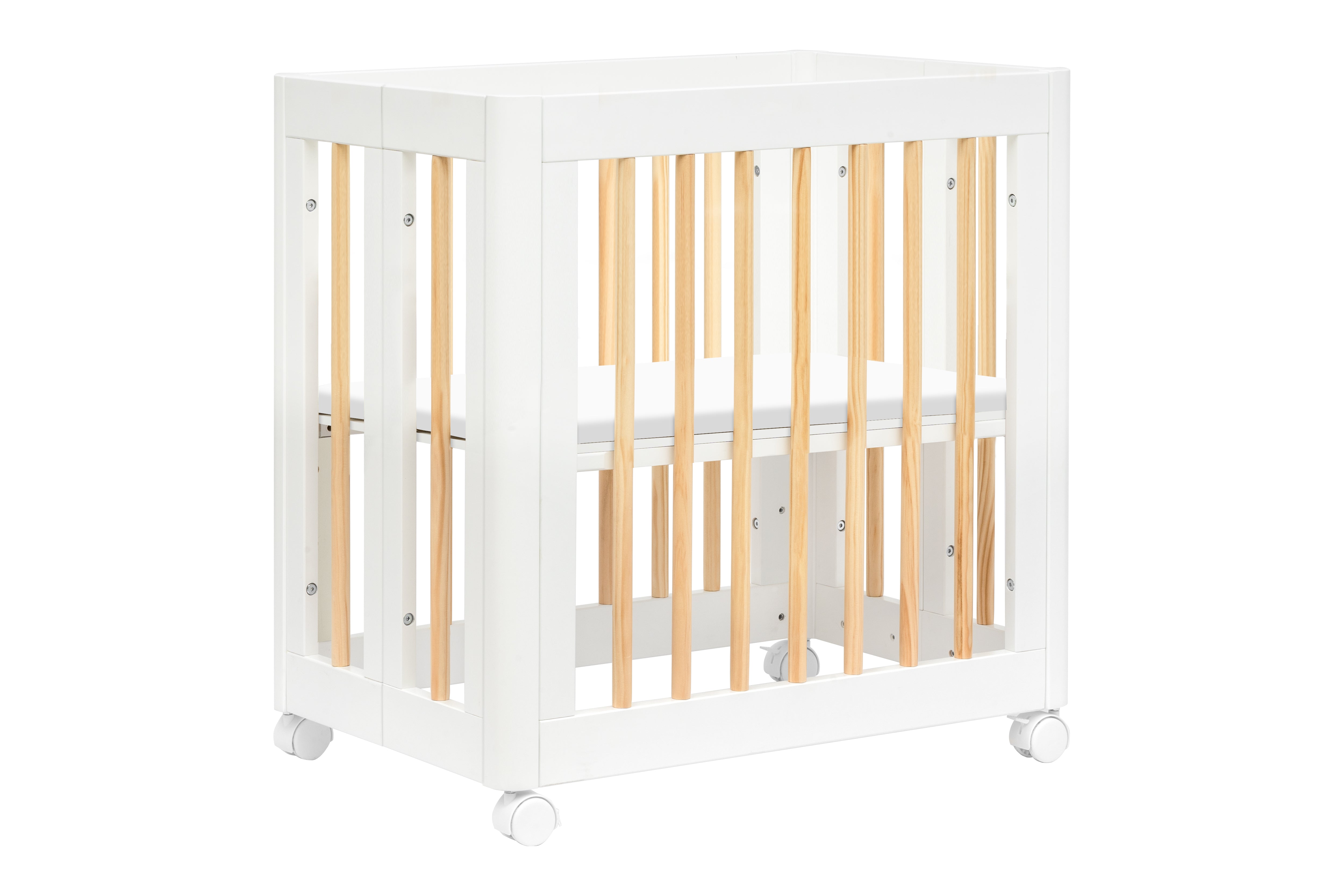 Babyletto Yuzu 8-in-1 Convertible Crib White And Natural#color_white-and-natural