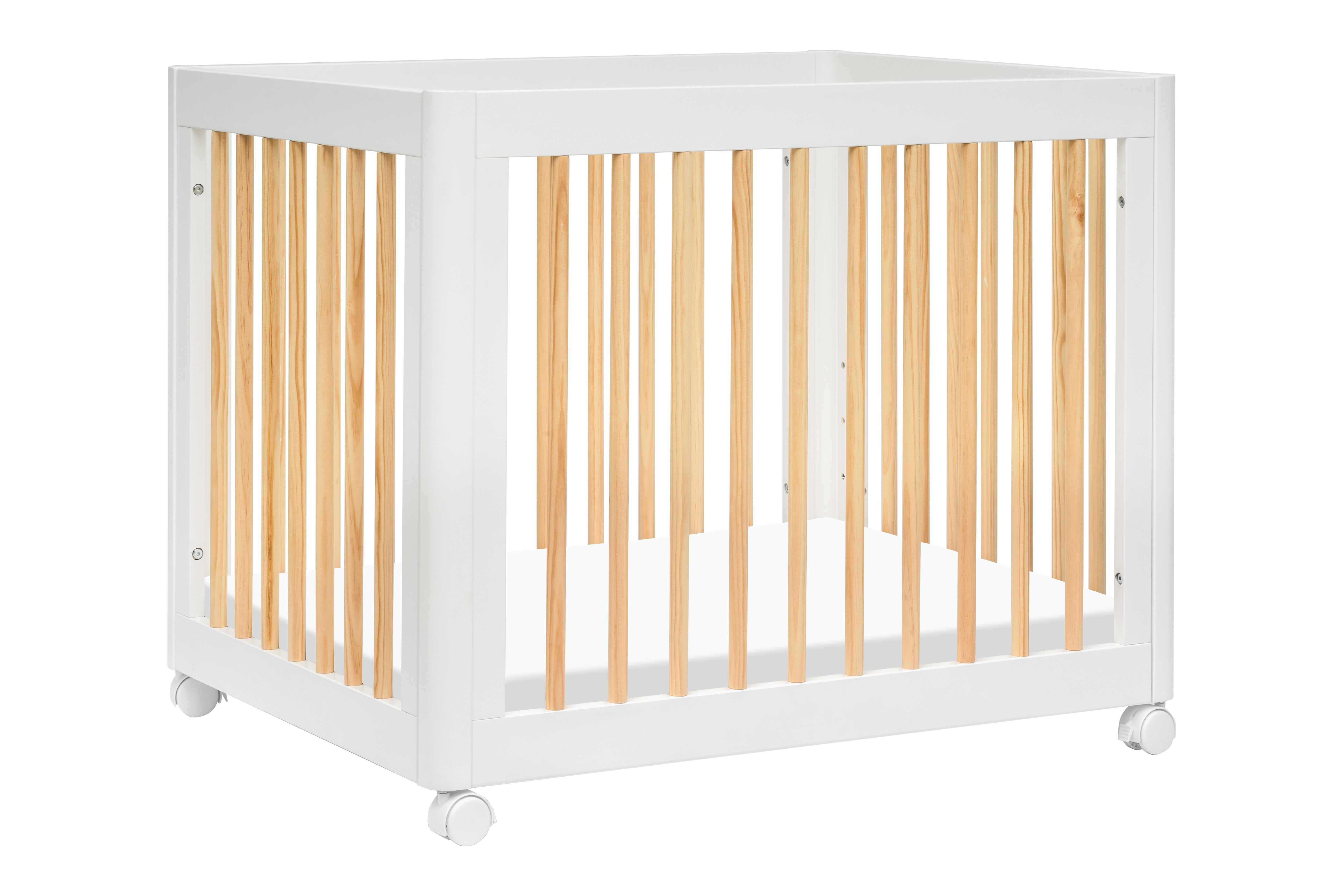 Babyletto Yuzu 8-in-1 Convertible Crib White And Natural#color_white-and-natural