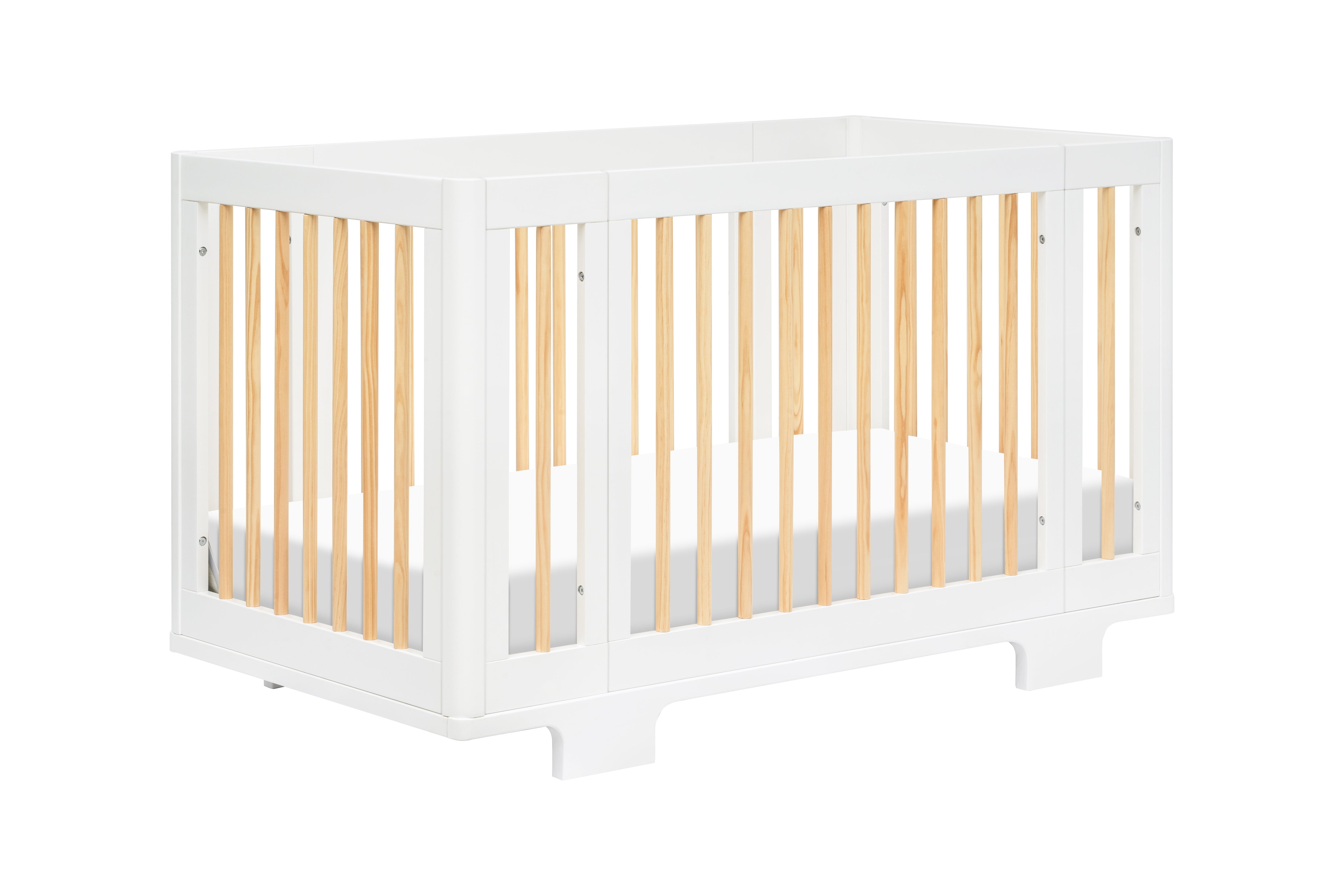 Babyletto Yuzu 8-in-1 Convertible Crib White And Natural#color_white-and-natural