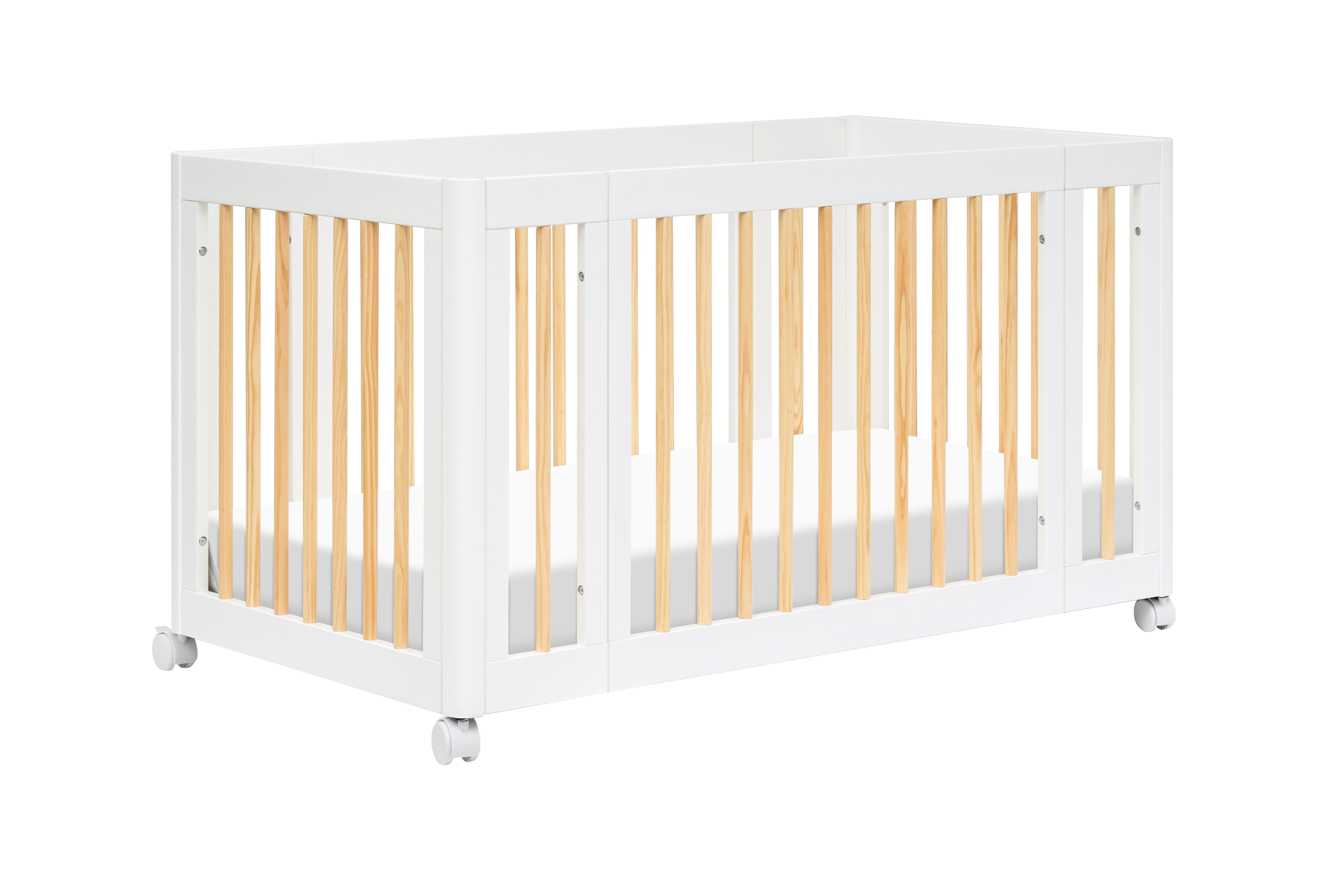 Babyletto Yuzu 8-in-1 Convertible Crib White And Natural#color_white-and-natural