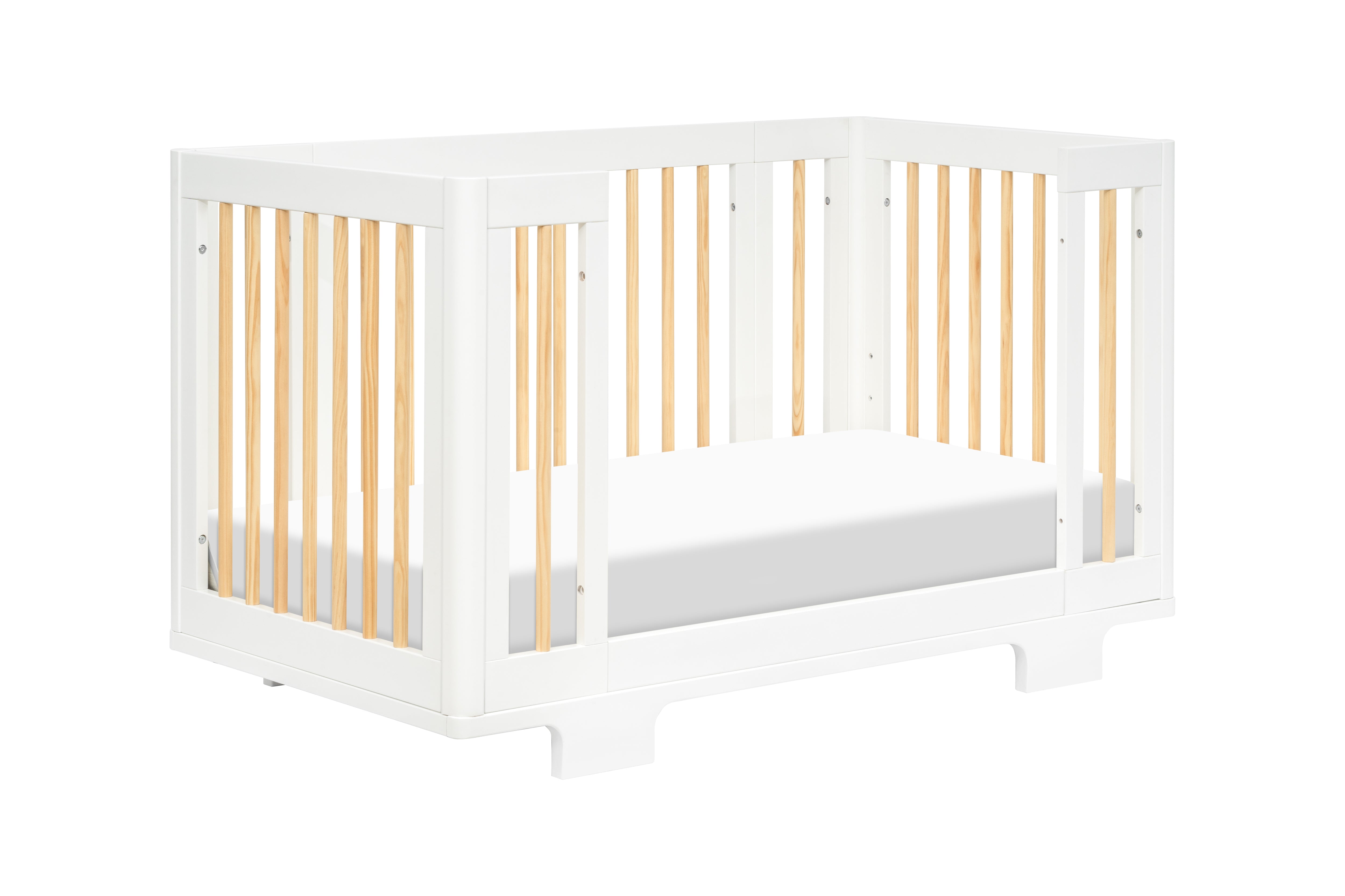 Babyletto Yuzu 8-in-1 Convertible Crib White And Natural#color_white-and-natural