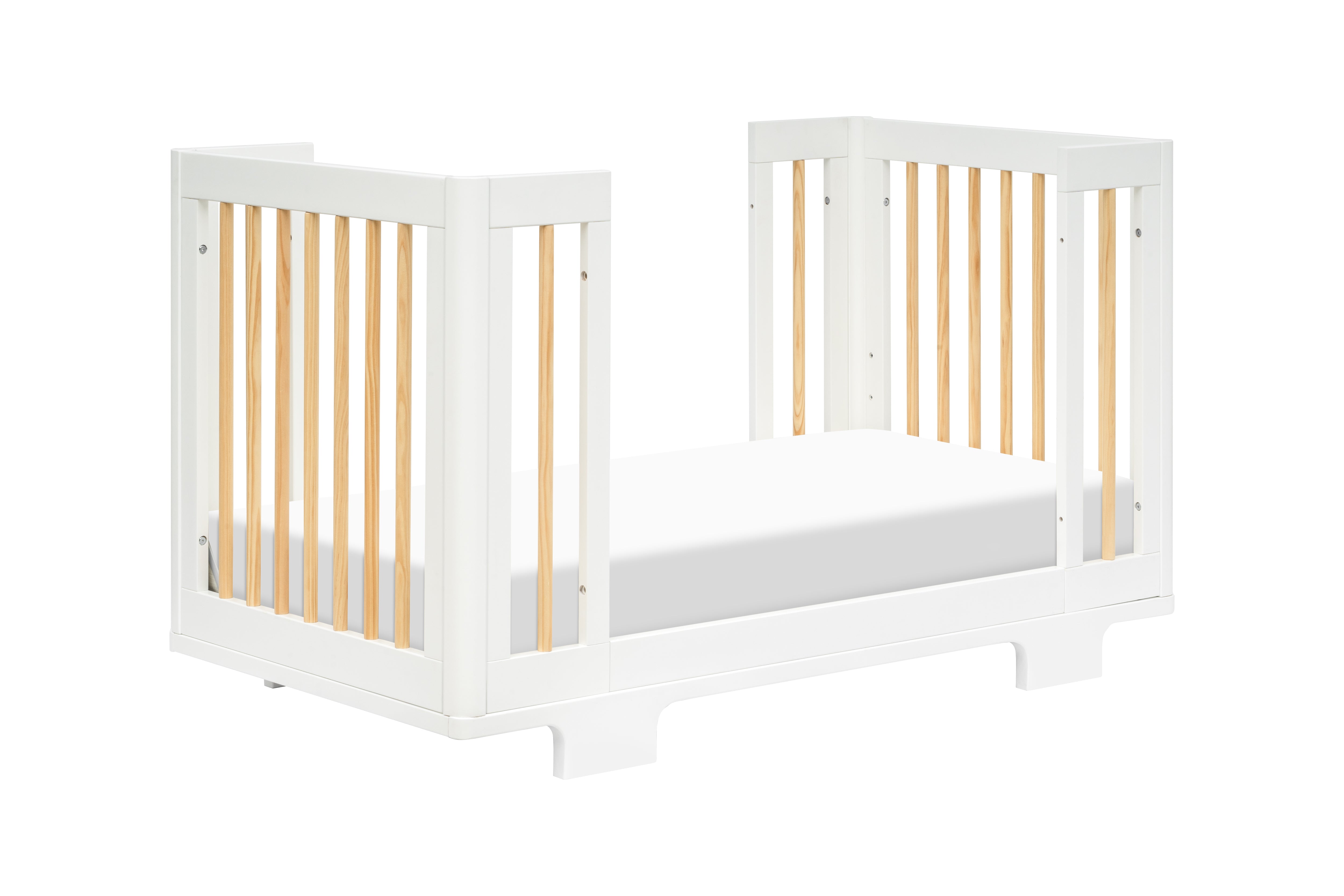 Babyletto Yuzu 8-in-1 Convertible Crib White And Natural#color_white-and-natural