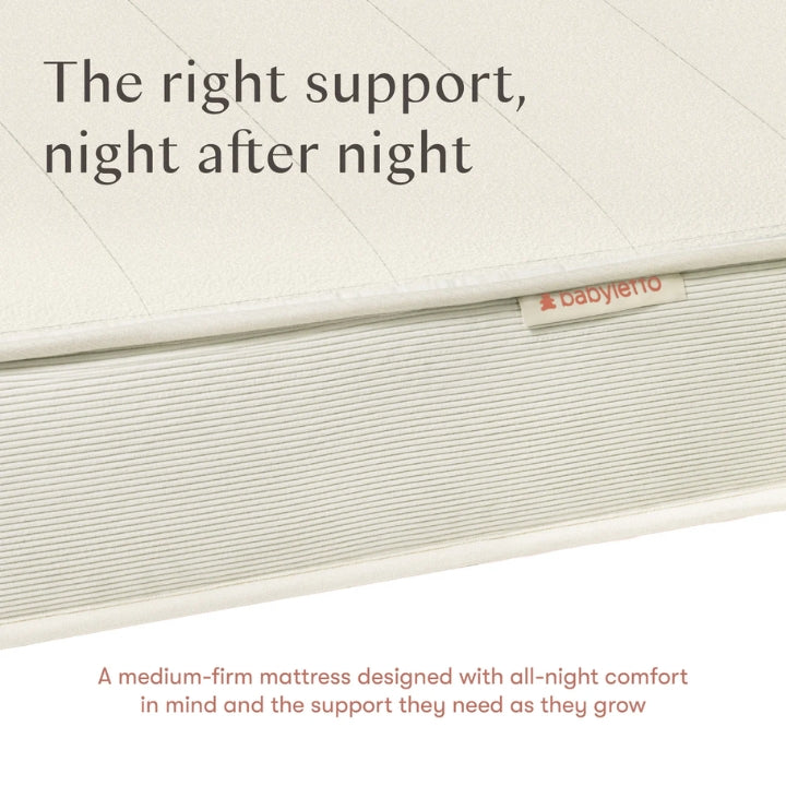 Close up of Babyletto Essential Twin Kids Mattress