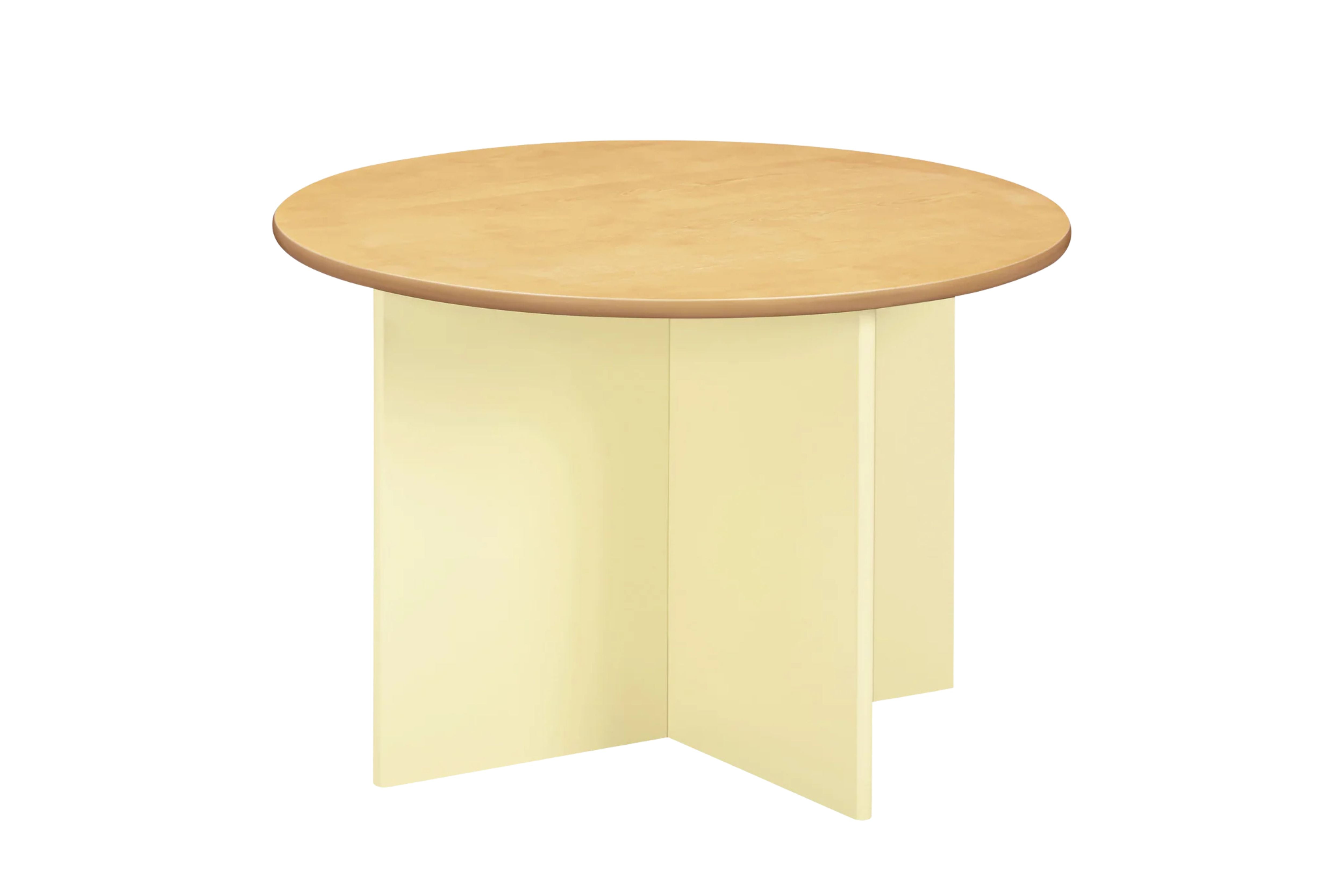 Nessa nesting children's play table and chairs set #color_pale-yellow-honey