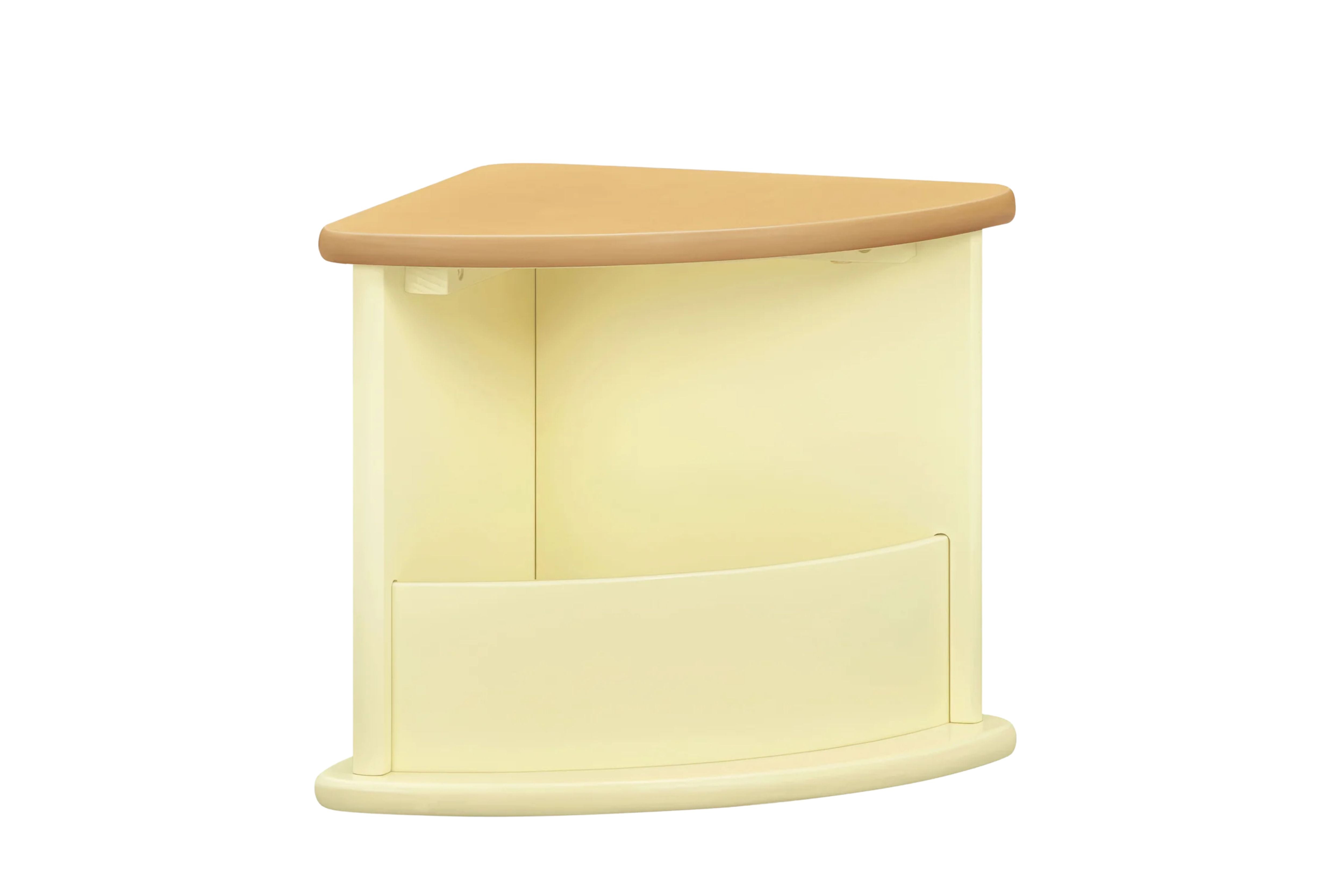 Nessa nesting children's play table and chairs set #color_pale-yellow-honey